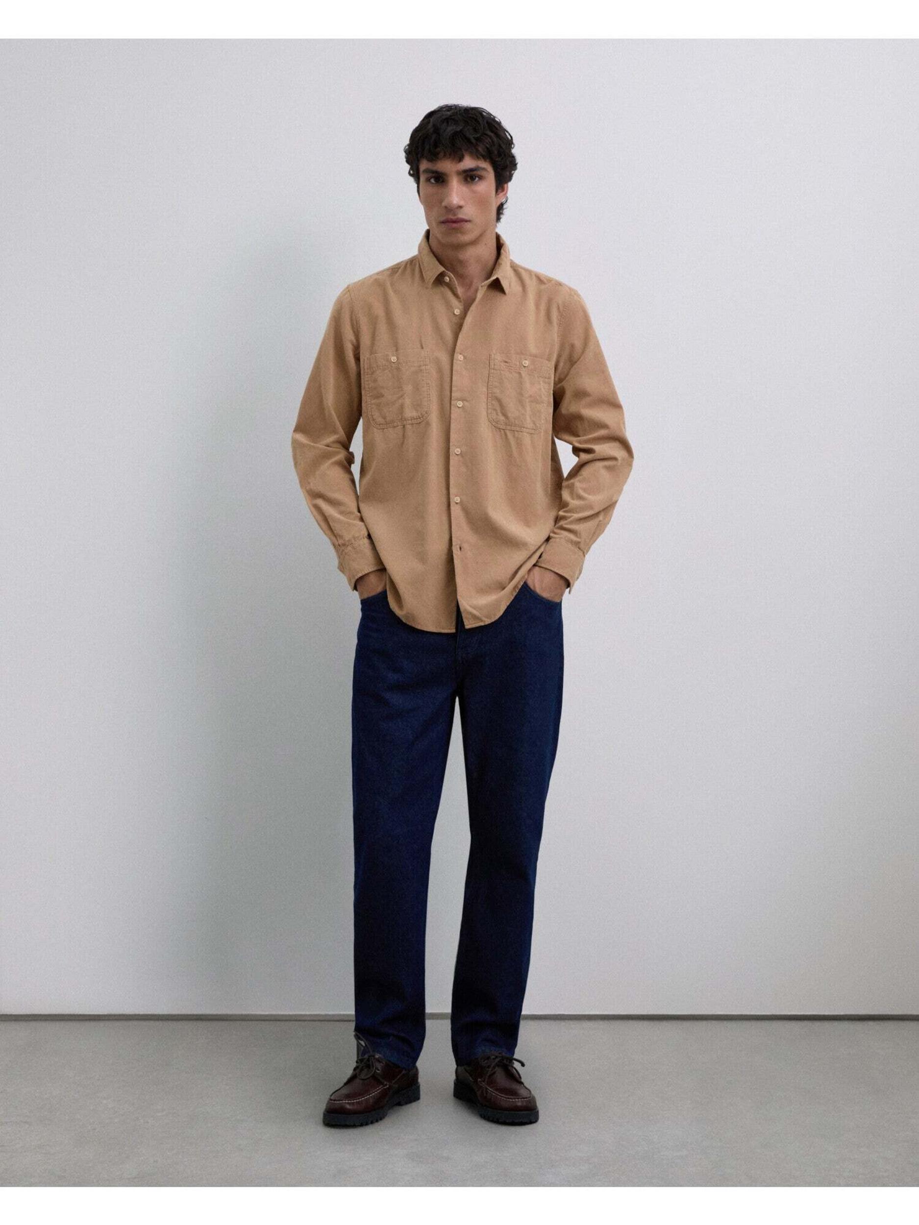 Scalpers Koszula 'Saint Corduroy' camel