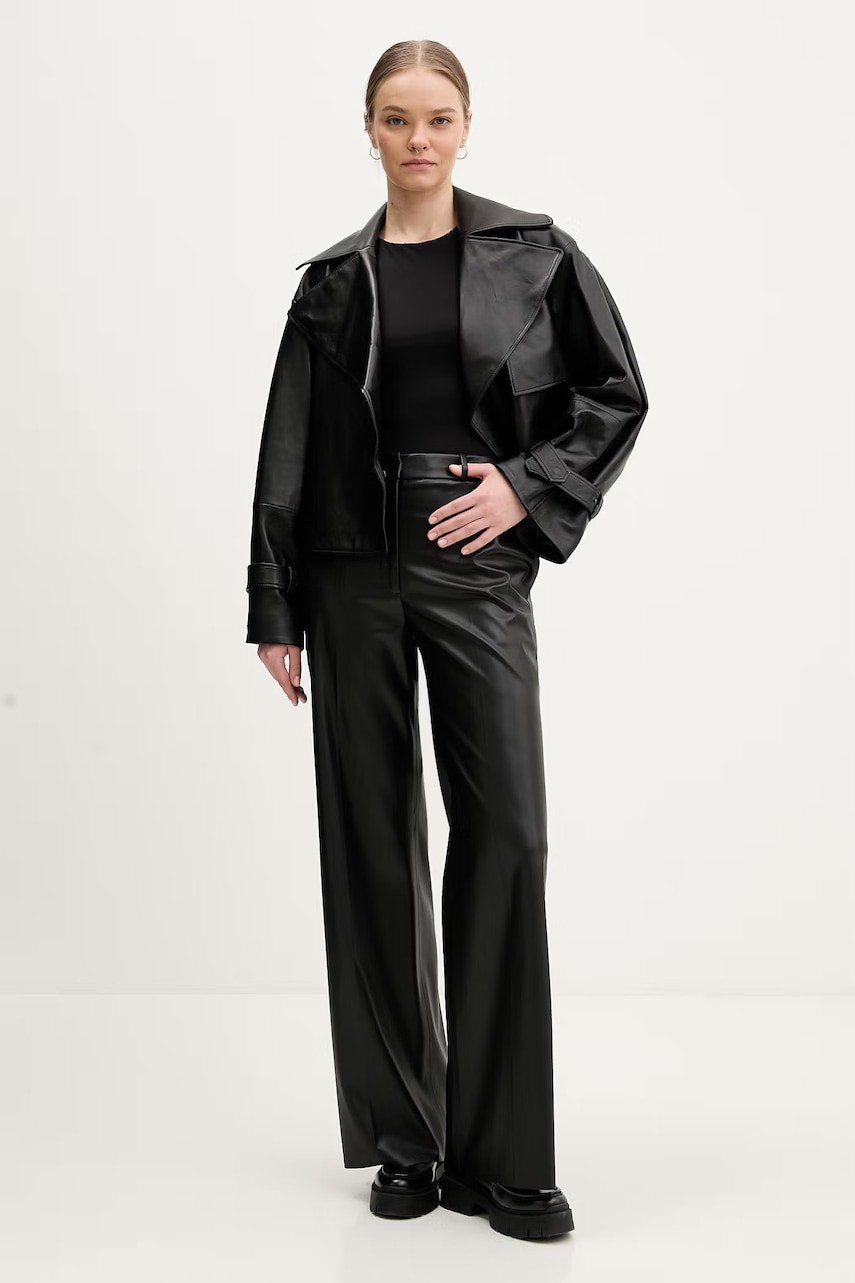 HUGO kurtka skórzana Lanitte