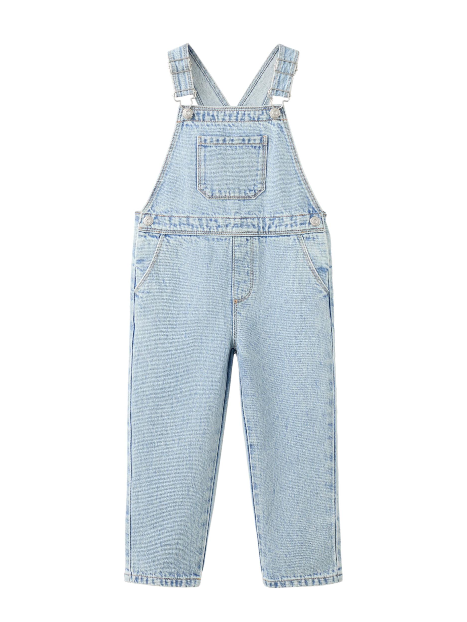 MANGO KIDS Ogrodniczki 'LUCASTC' niebieski denim