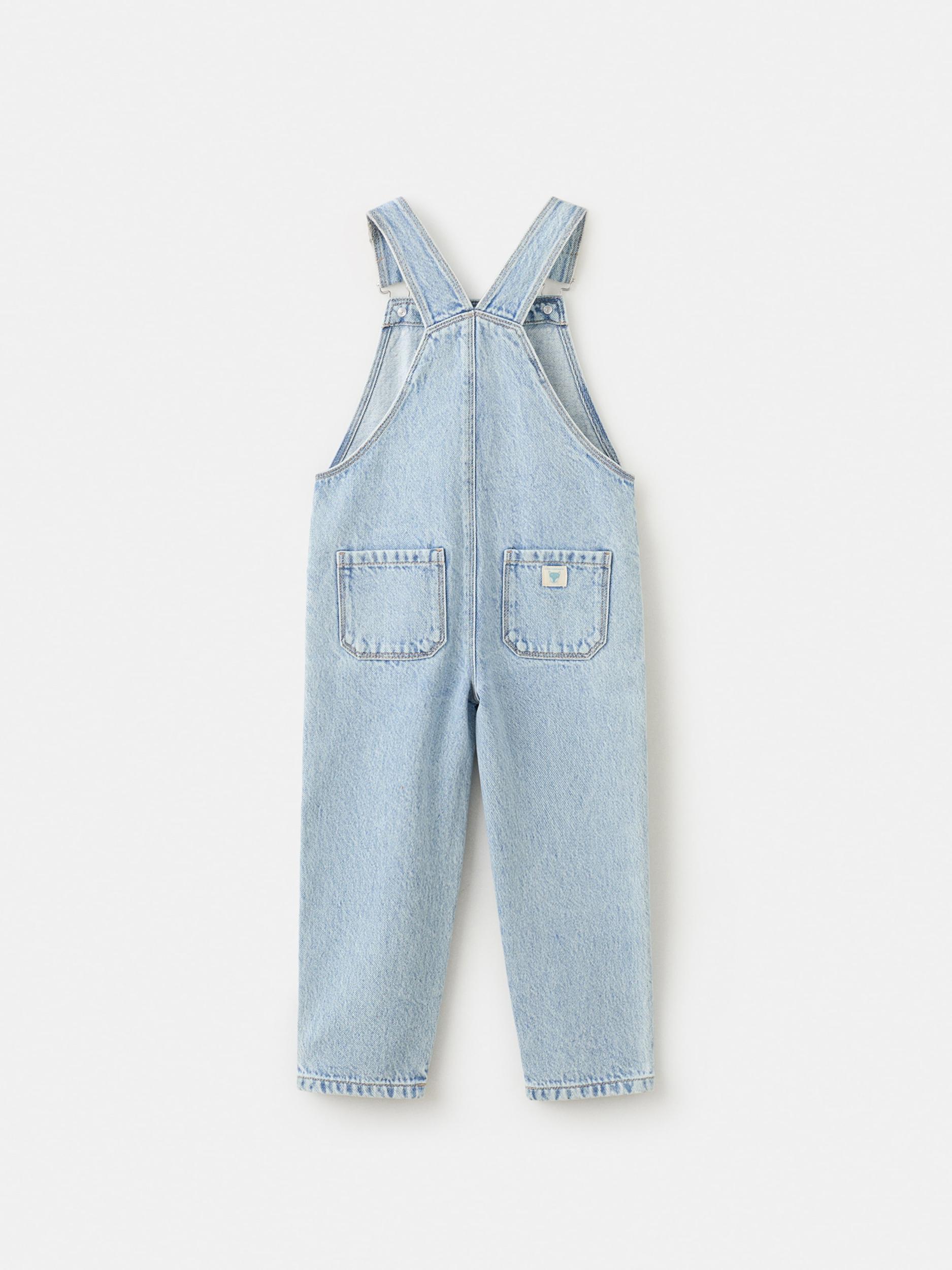 MANGO KIDS Ogrodniczki 'LUCASTC' niebieski denim