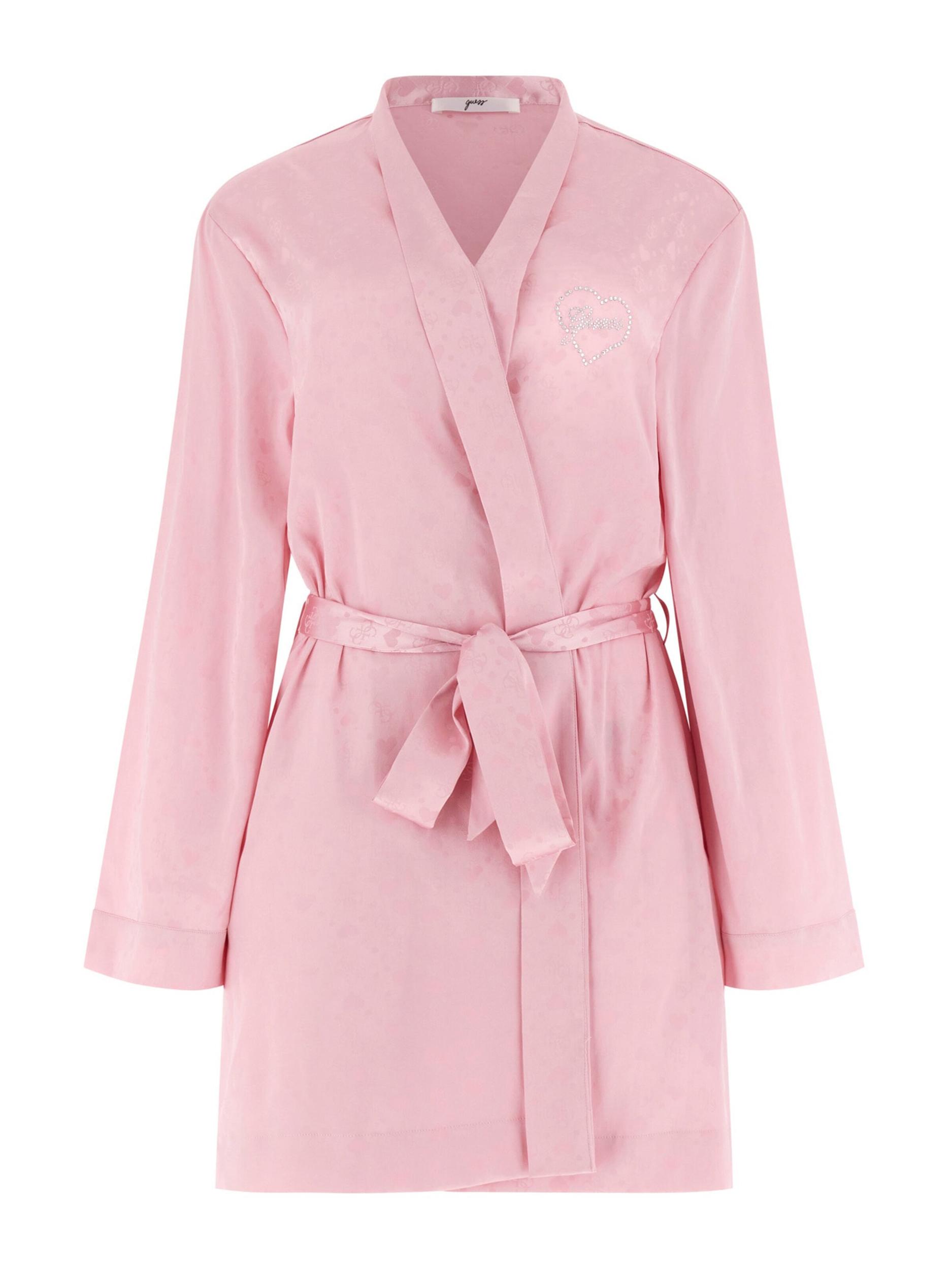 GUESS Szlafrok różowy pudrowy
