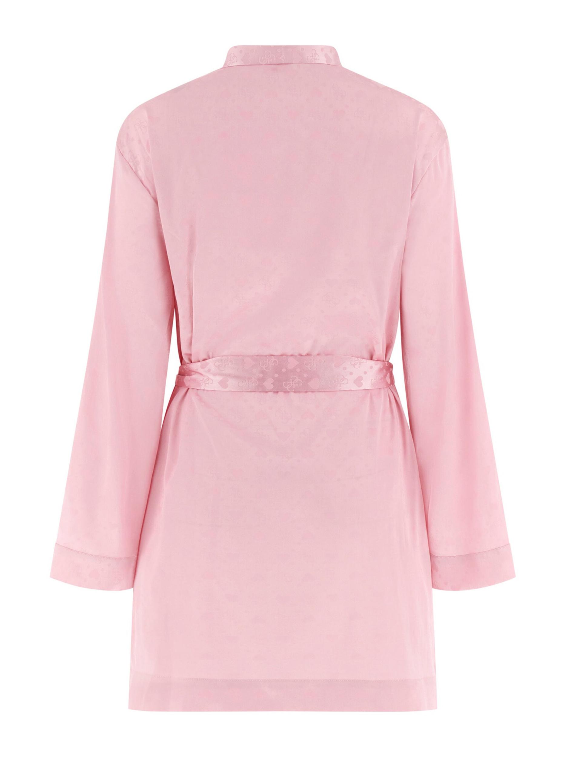 GUESS Szlafrok różowy pudrowy