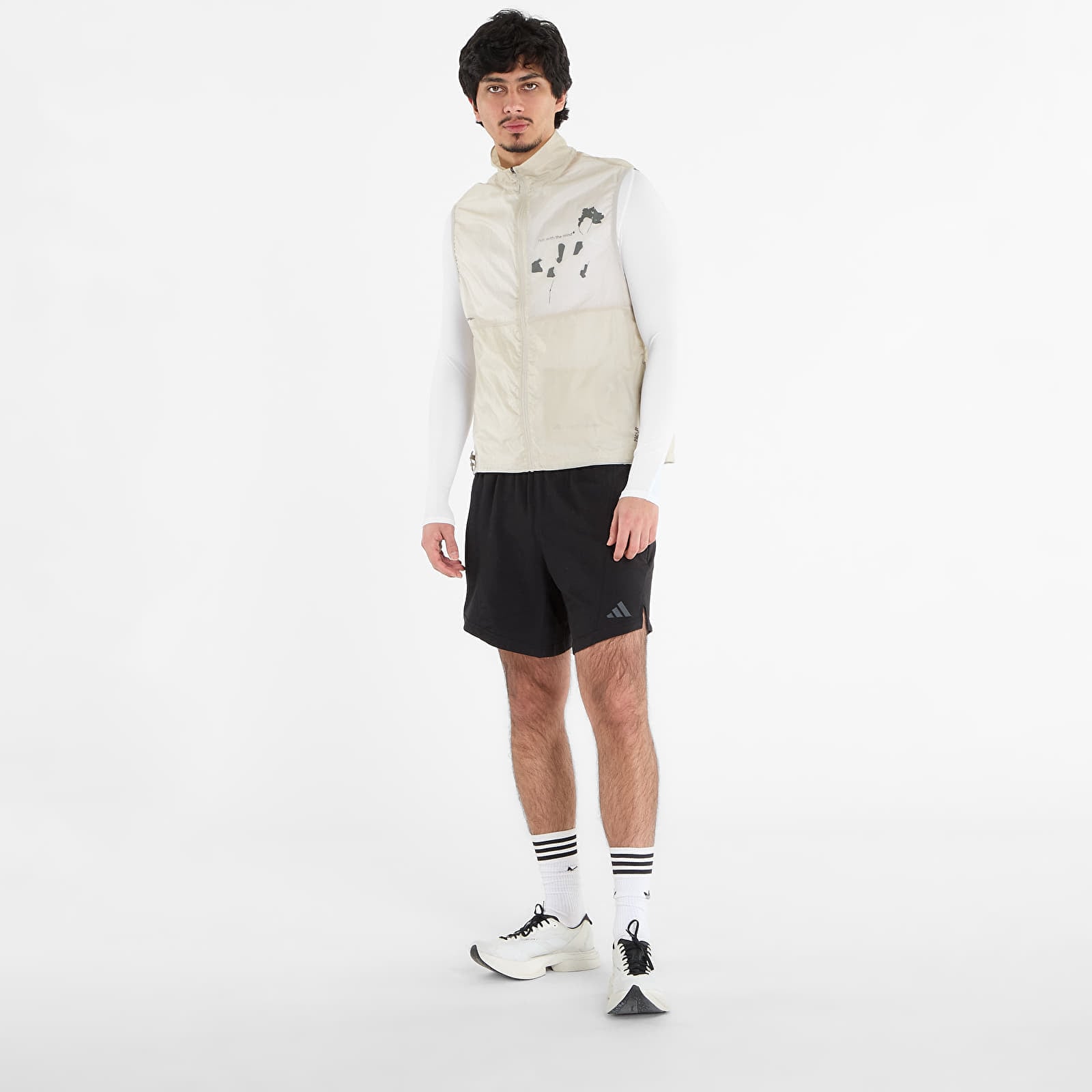 adidas Performance Kamizelka adidas Adi365 x Hermanos Koumori Running Vest Putty Grey L