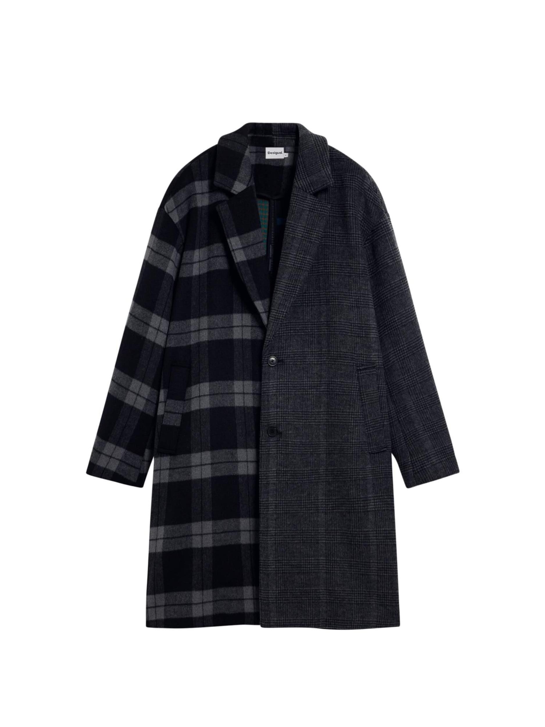 Desigual Płaszcz przejściowy grafitowy / szary dym / czarny