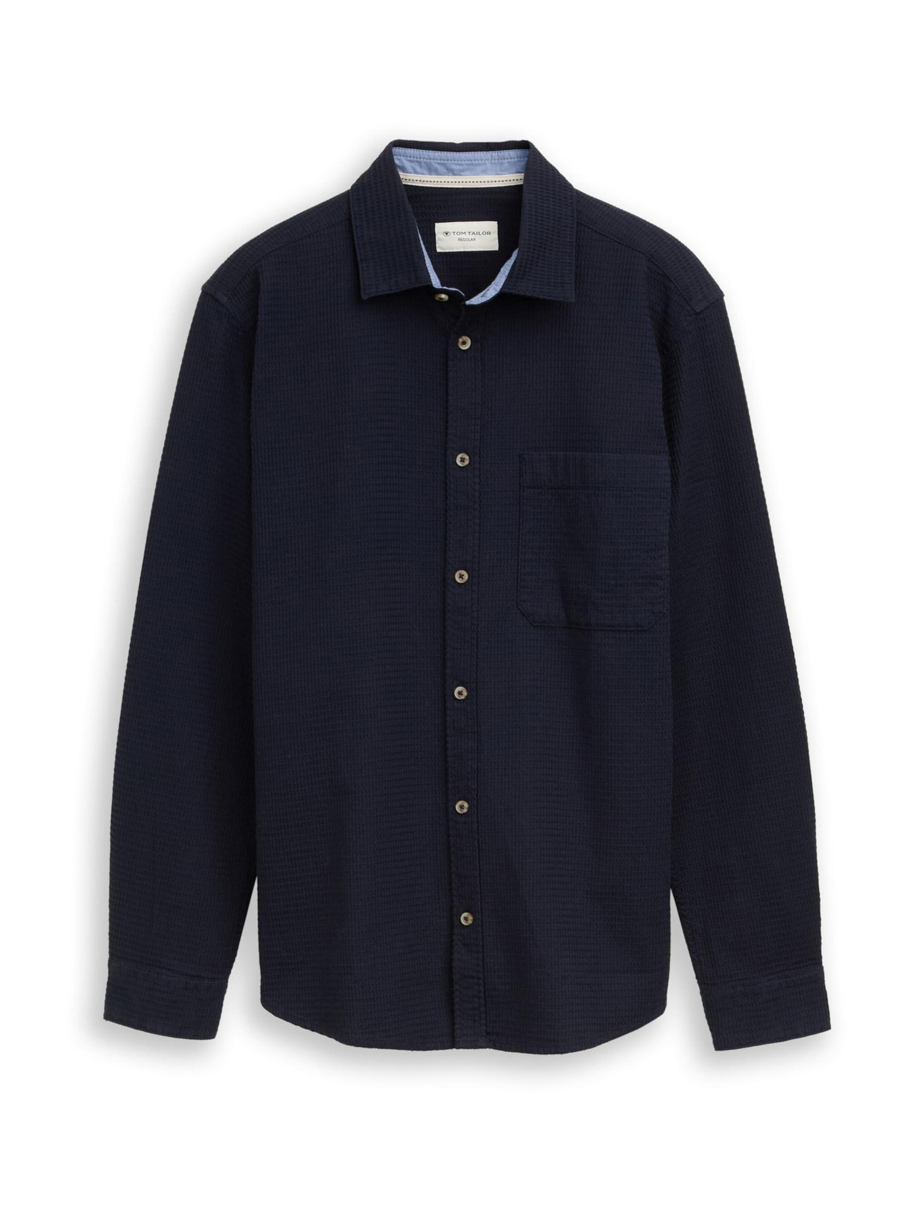 TOM TAILOR Koszula ciemny niebieski