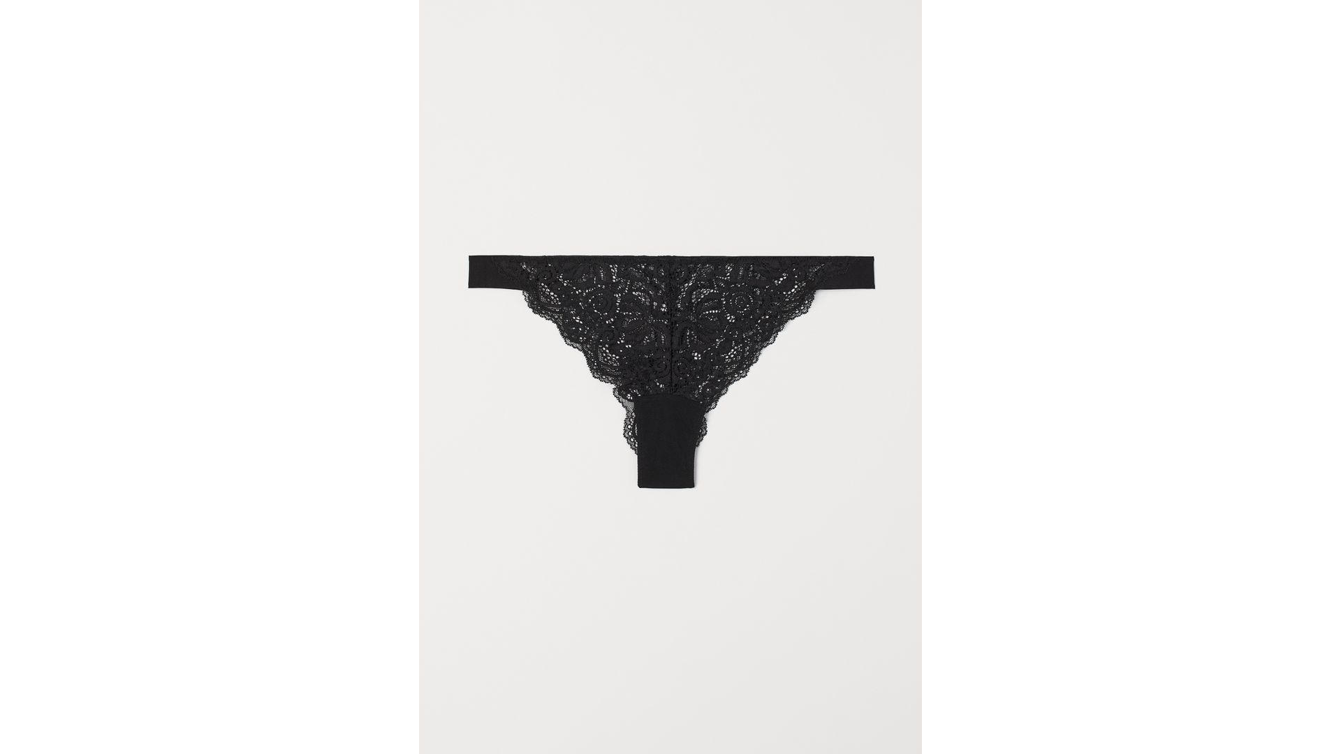 H & M - Koronkowe figi brazilian - Czarny