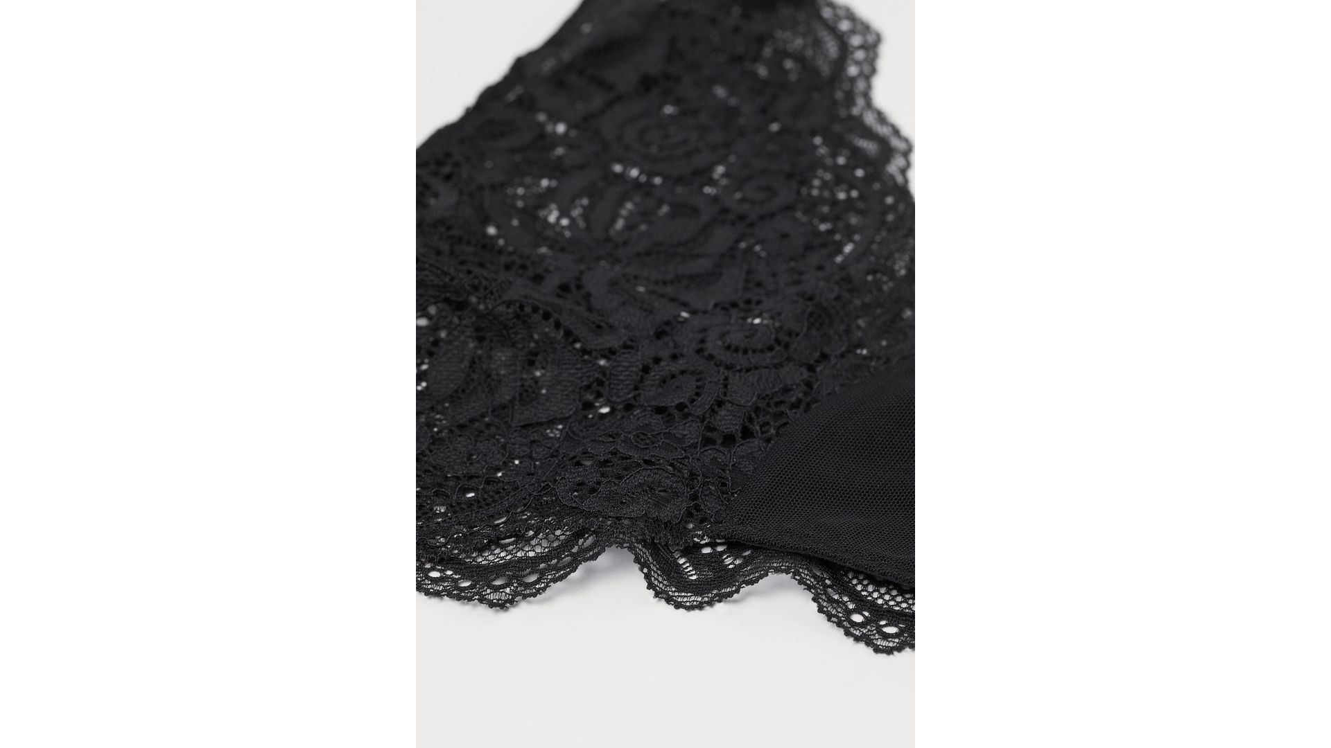 H & M - Koronkowe figi brazilian - Czarny