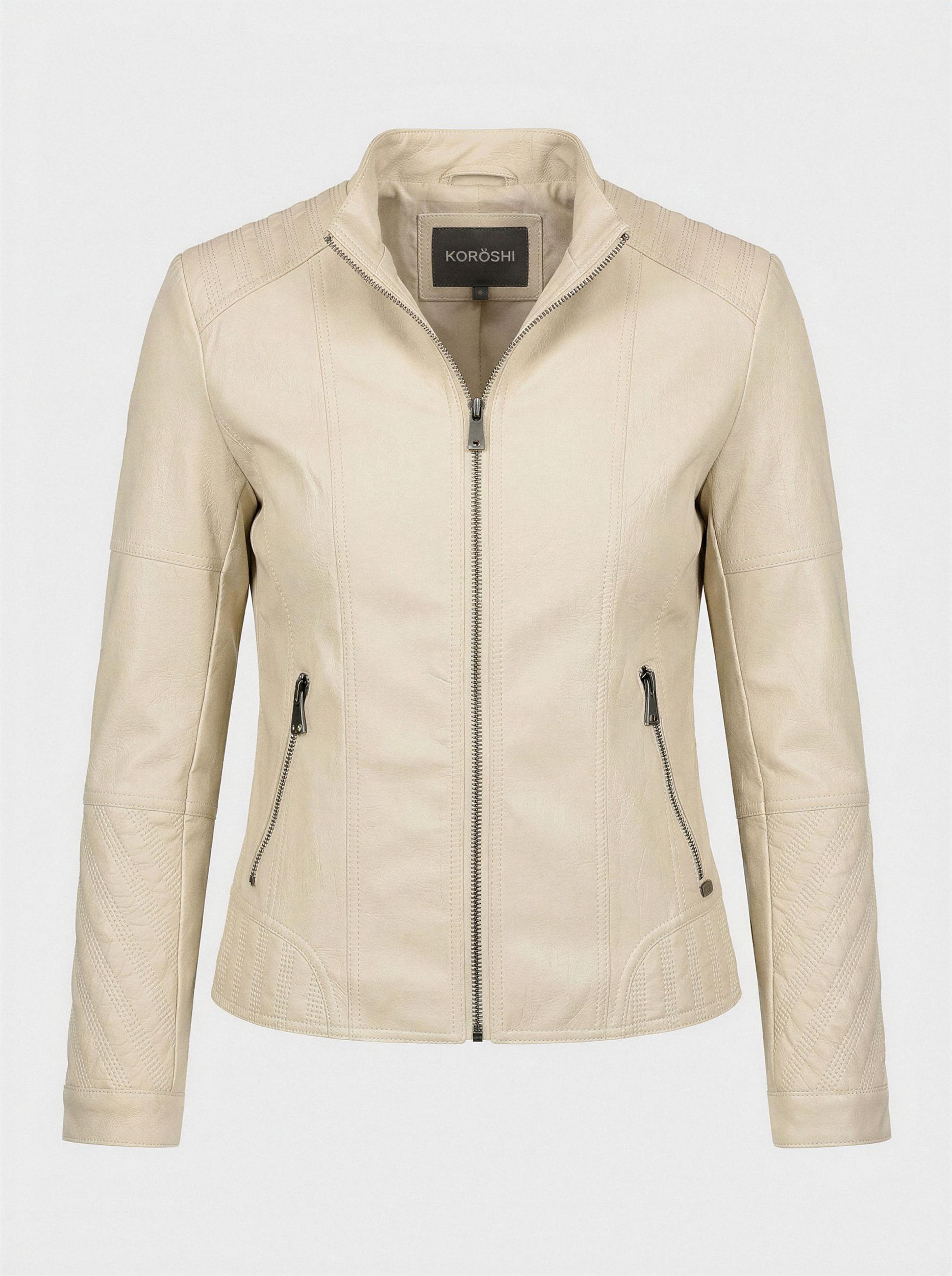 KOROSHI Kurtka przejściowa offwhite