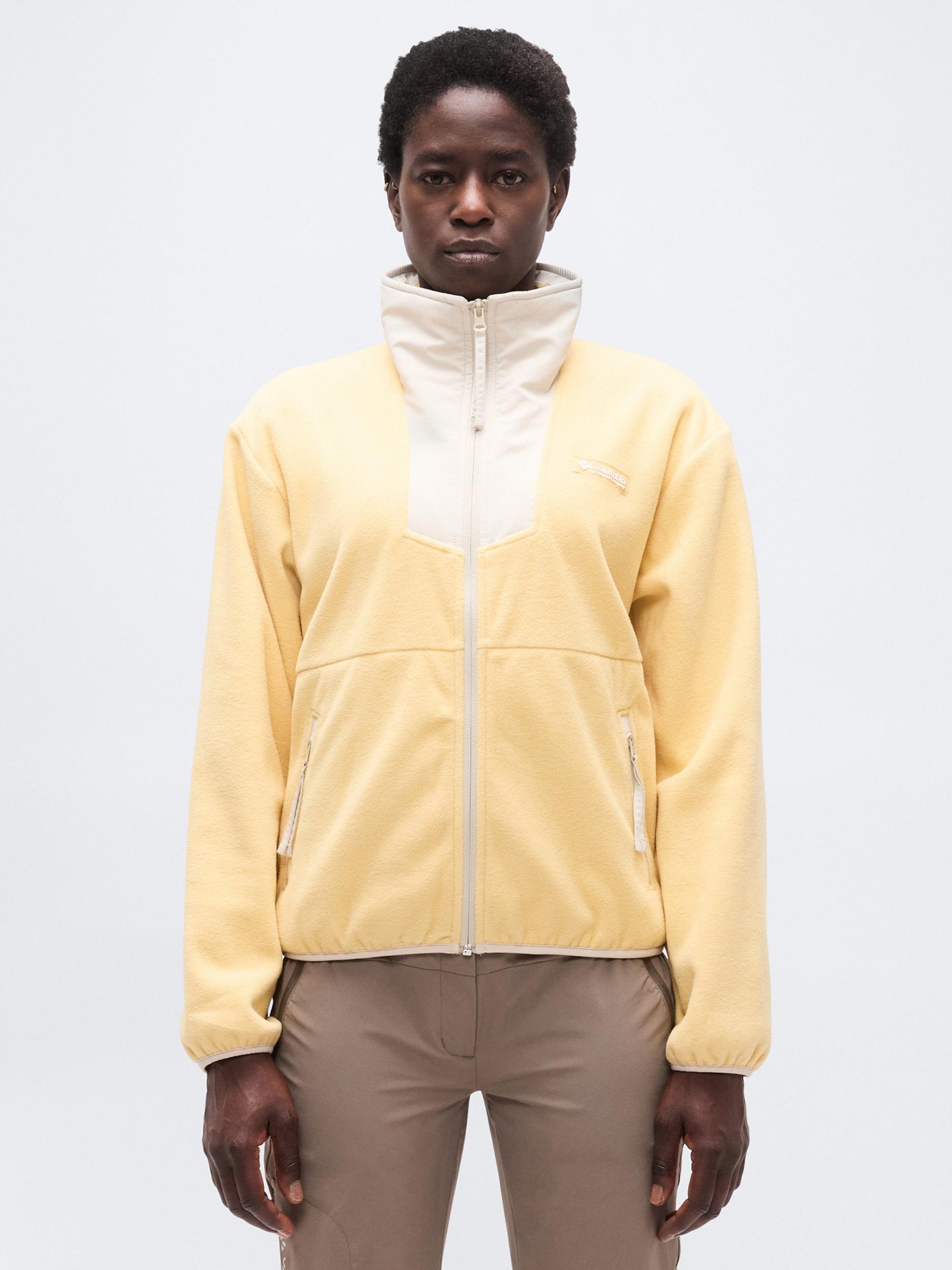 COLUMBIA Bluza polarowa funkcyjna 'Sequoia Grove' żółty / pełnobiały