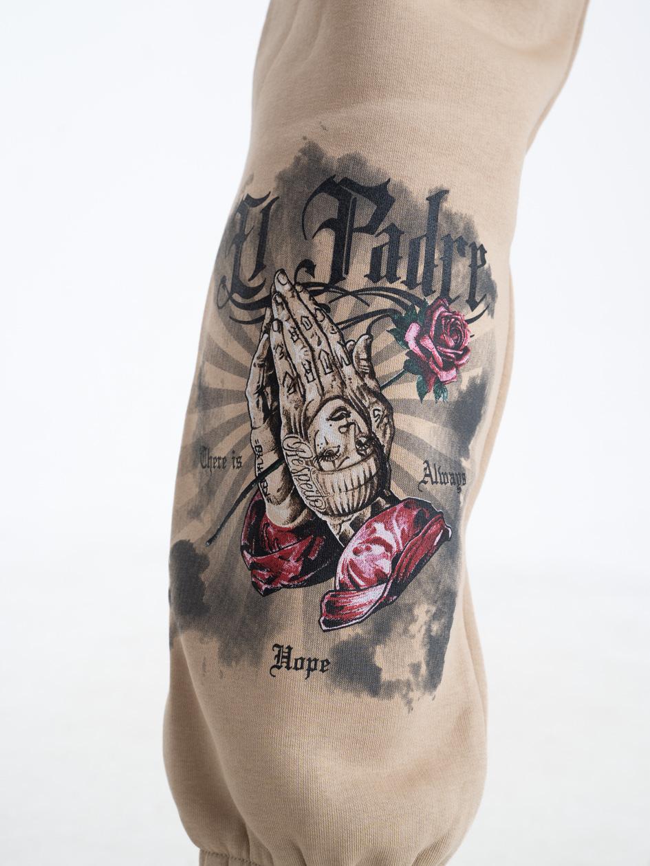 Spodnie Dresowe Męskie Beżowe Machinist El Padre