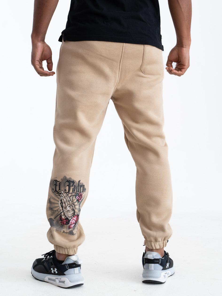 Spodnie Dresowe Męskie Beżowe Machinist El Padre