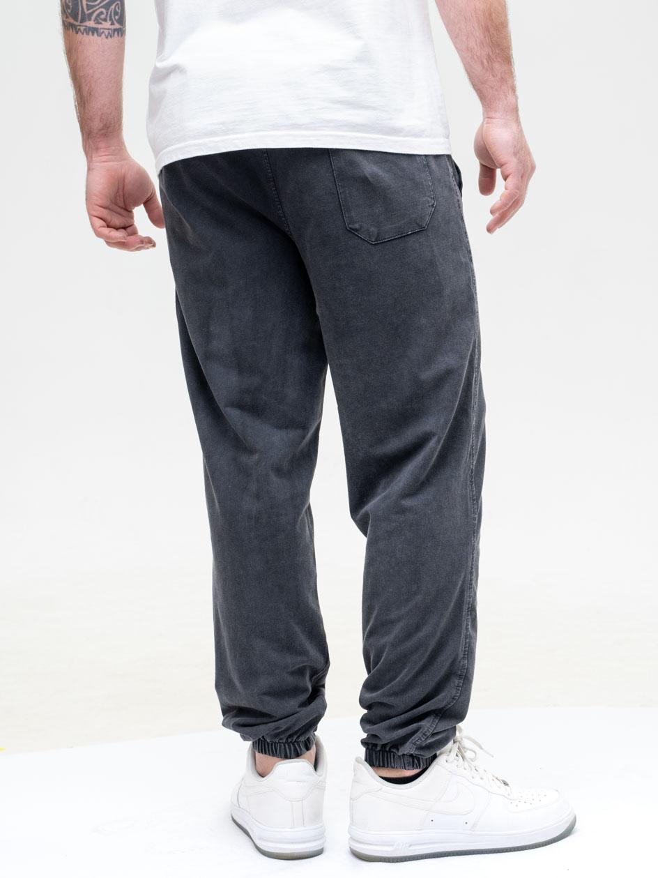 Spodnie Dresowe Męskie Czarne Sprane Machinist Relaxed Washing ALT