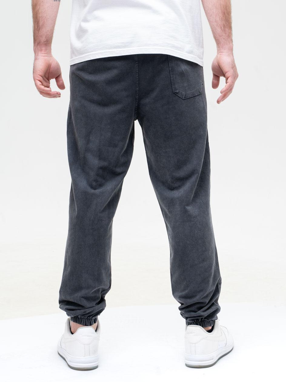 Spodnie Dresowe Męskie Czarne Sprane Machinist Relaxed Washing ALT
