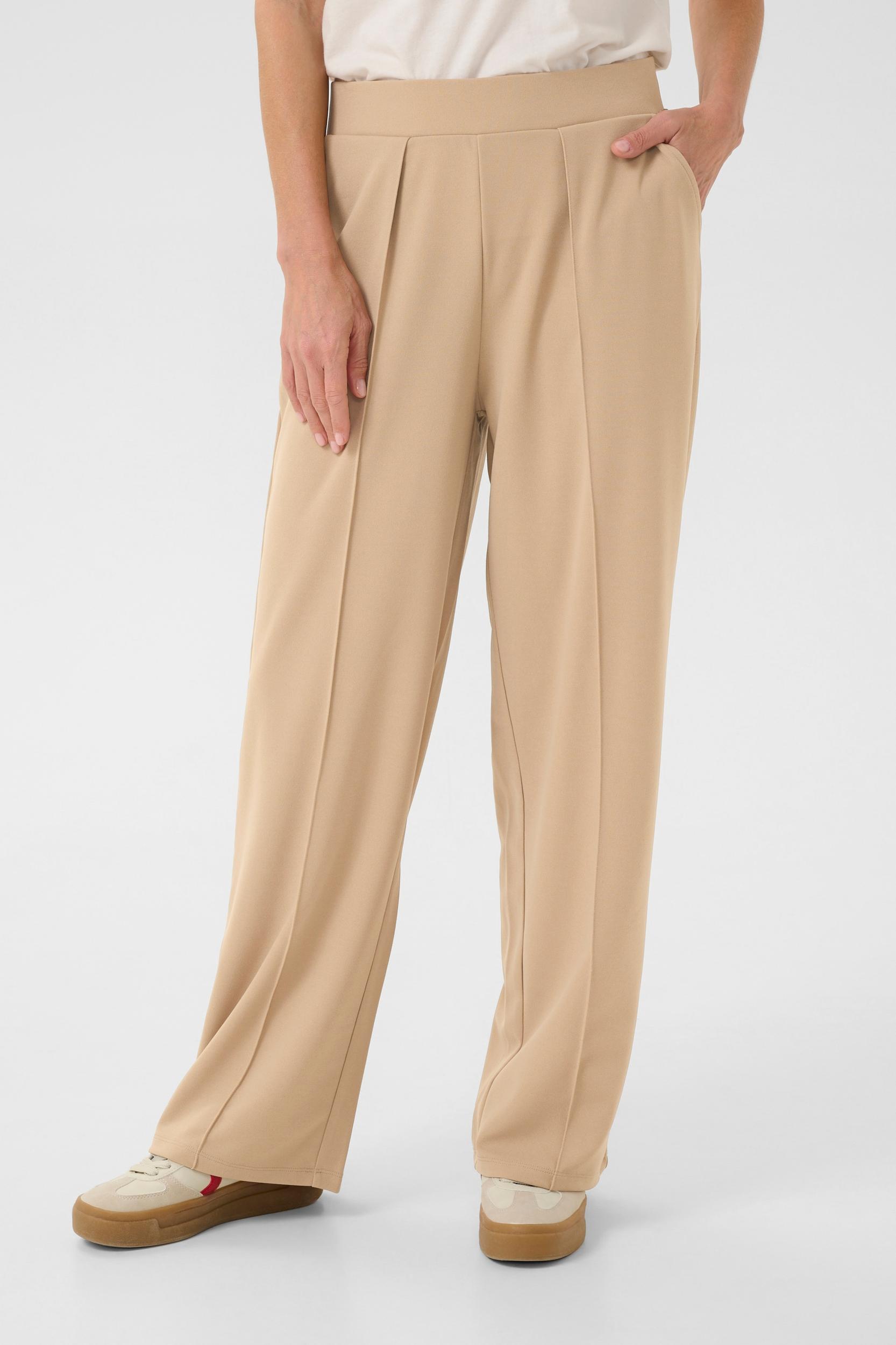 Cream Spodnie w kant 'CR Siki' beżowy