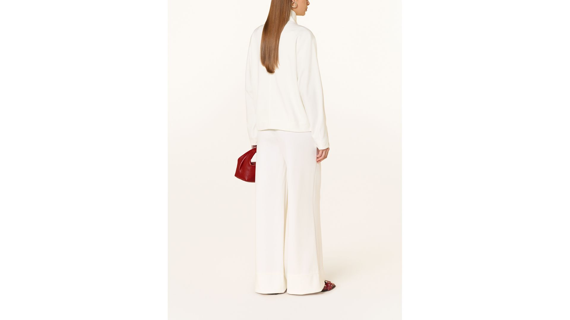 Rich & Royal Spodnie Z Materiału Typu Marlene weiss