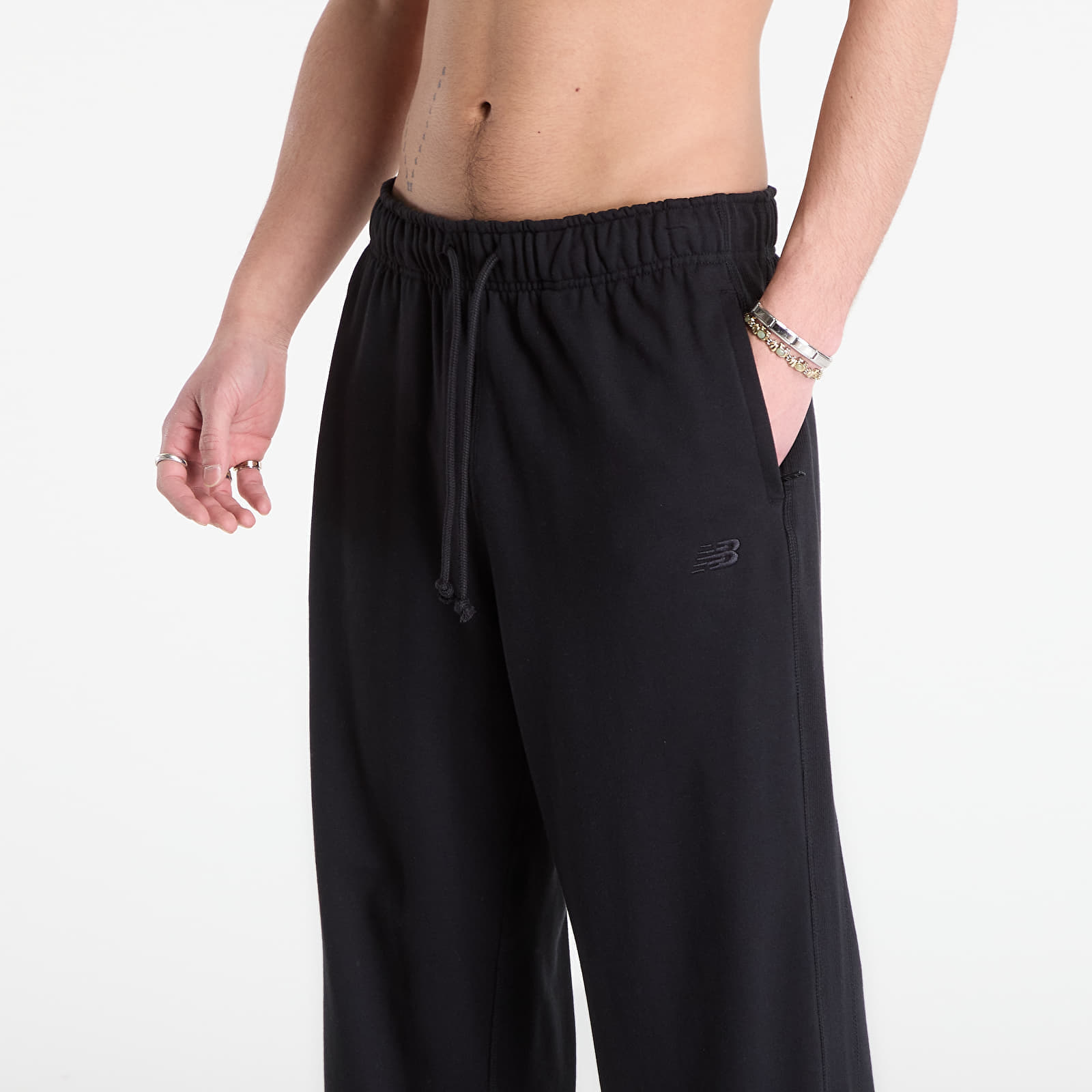Spodnie dresowe New Balance Athletics French Terry Pant Black XXL
