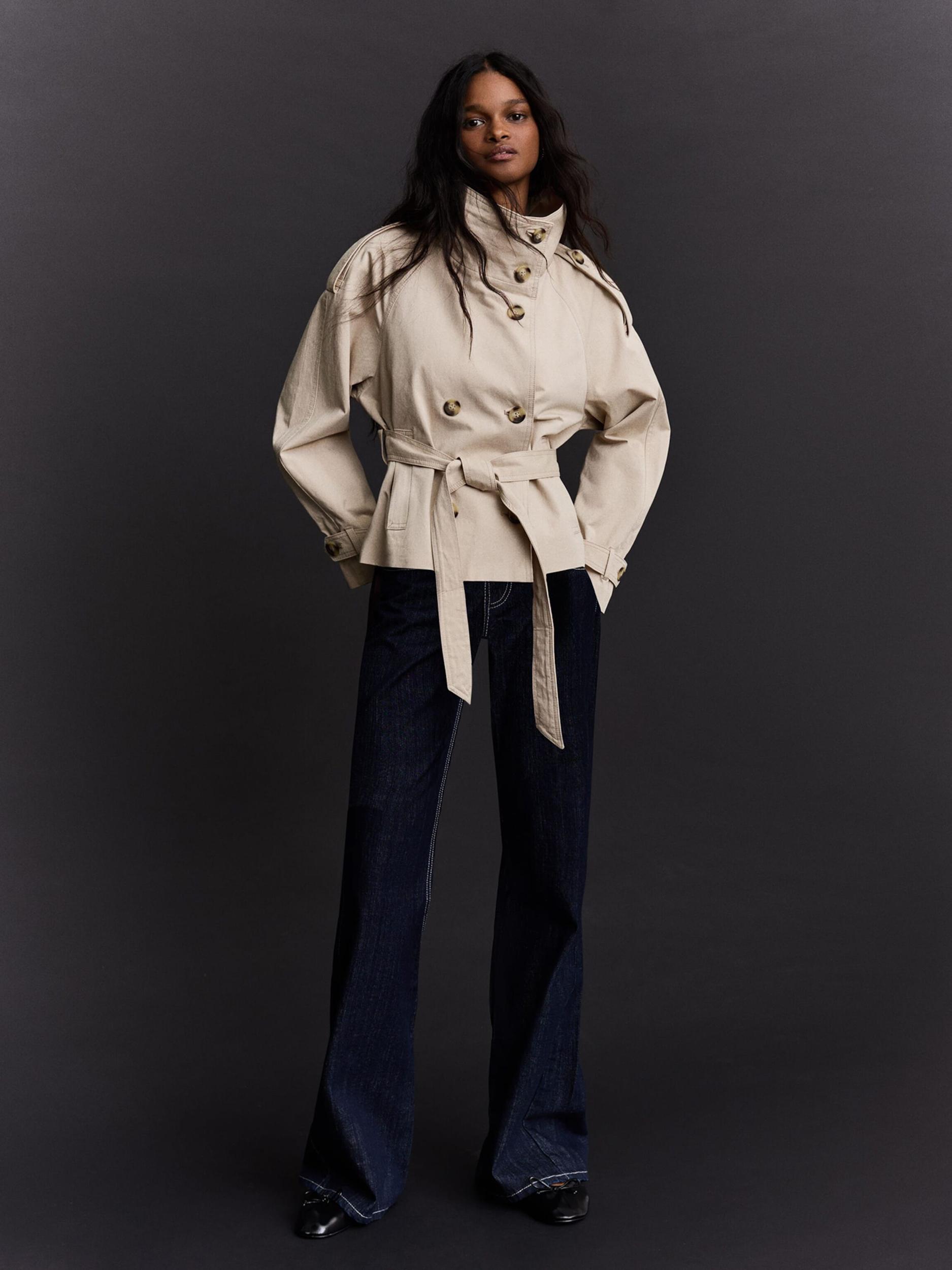 Bershka Kurtka przejściowa piaskowy