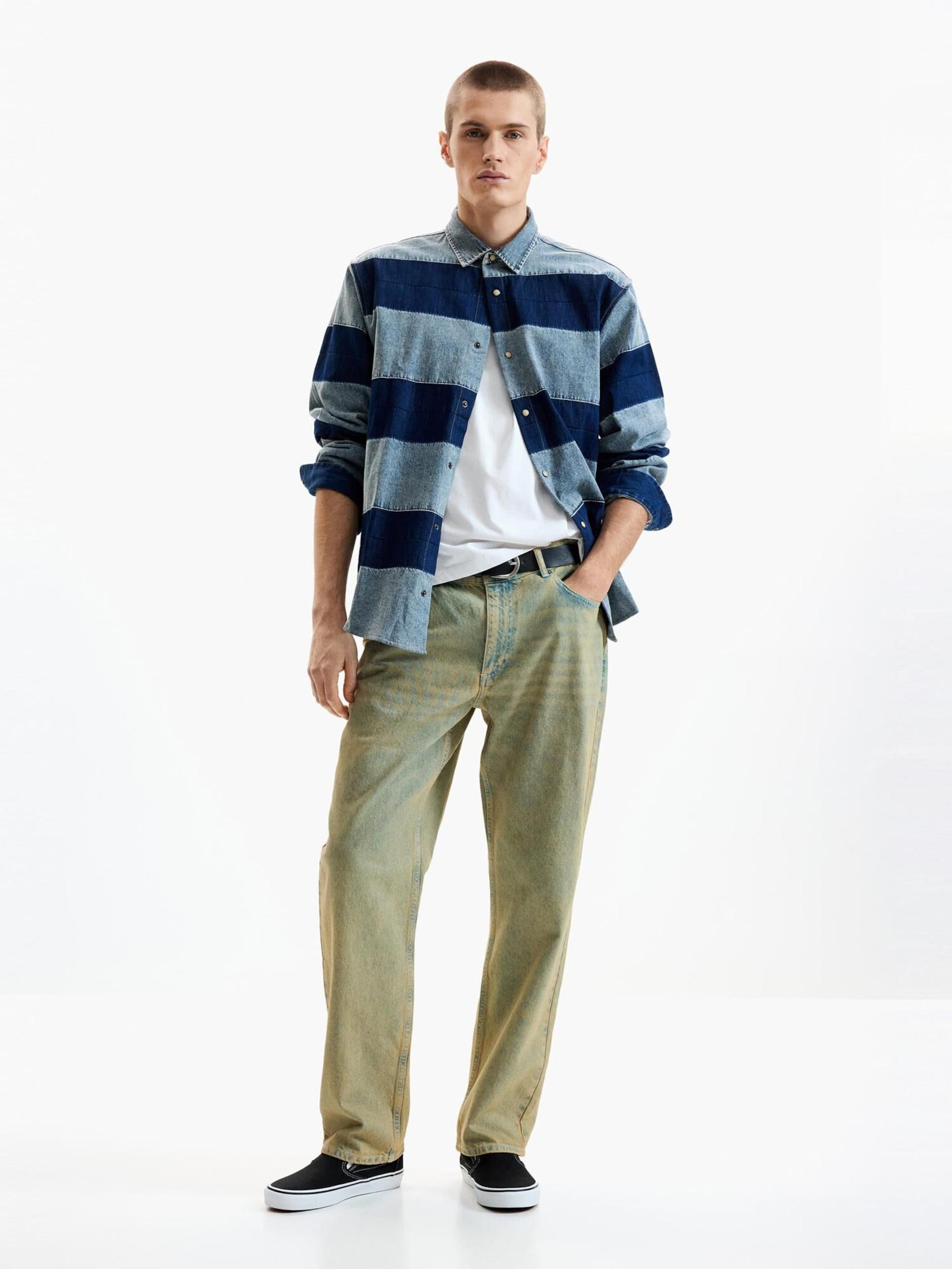 Desigual Koszula niebieski denim / ciemny niebieski