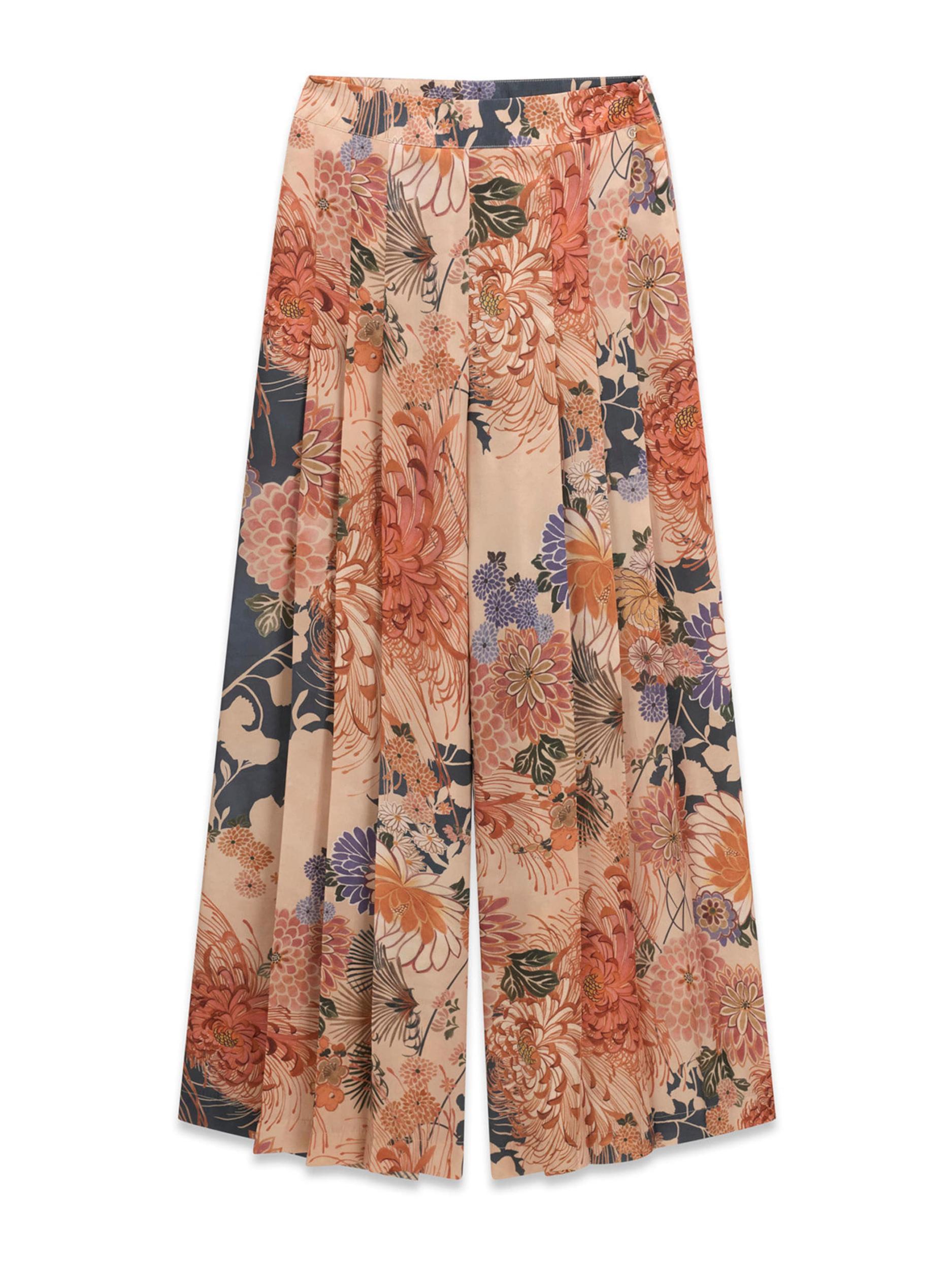 GUESS Spodnie ecru / granatowy / zielony / pomarańczowy