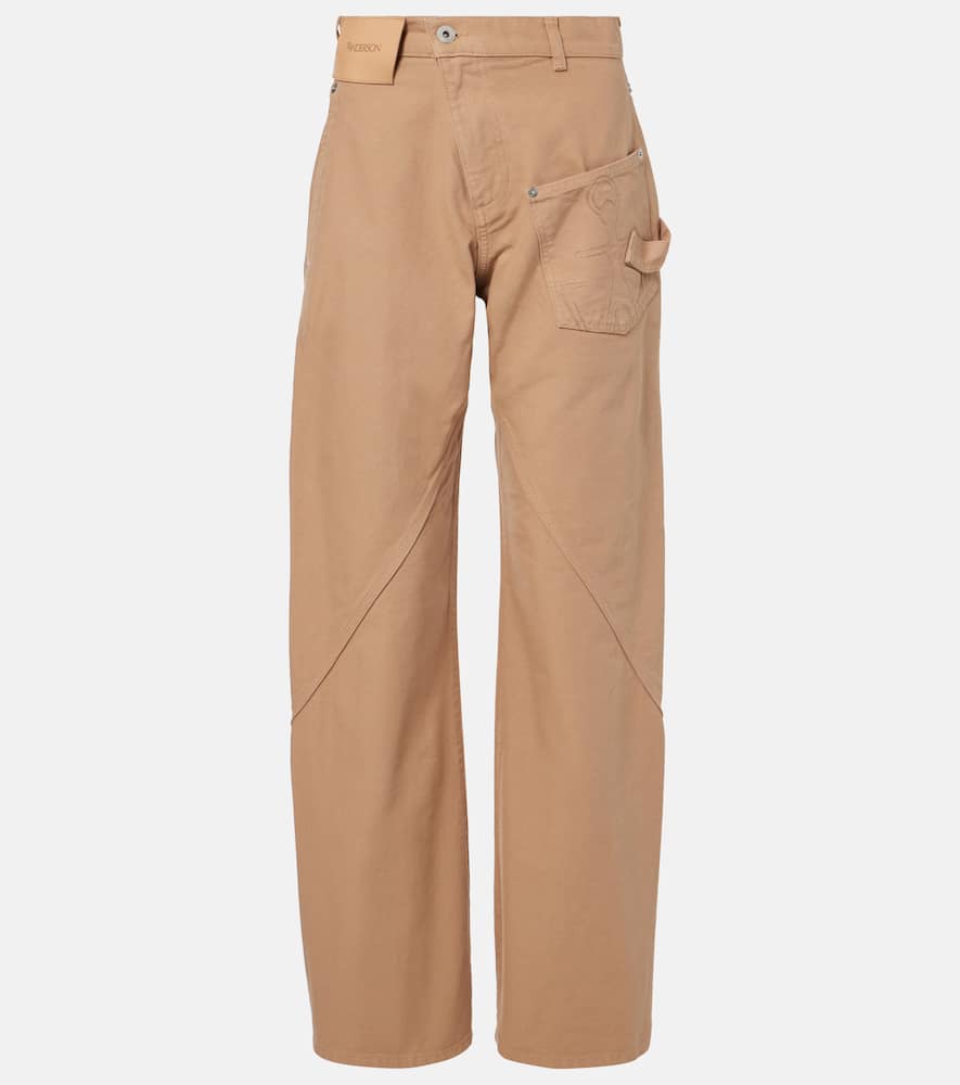 JW Anderson Twisted wool wide-leg pants