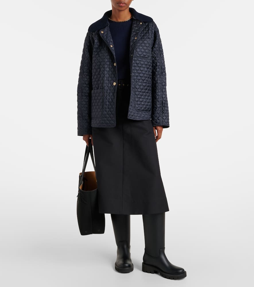 Moncler Raray belted quilted down jacket