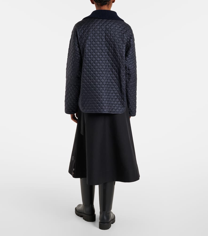 Moncler Raray belted quilted down jacket