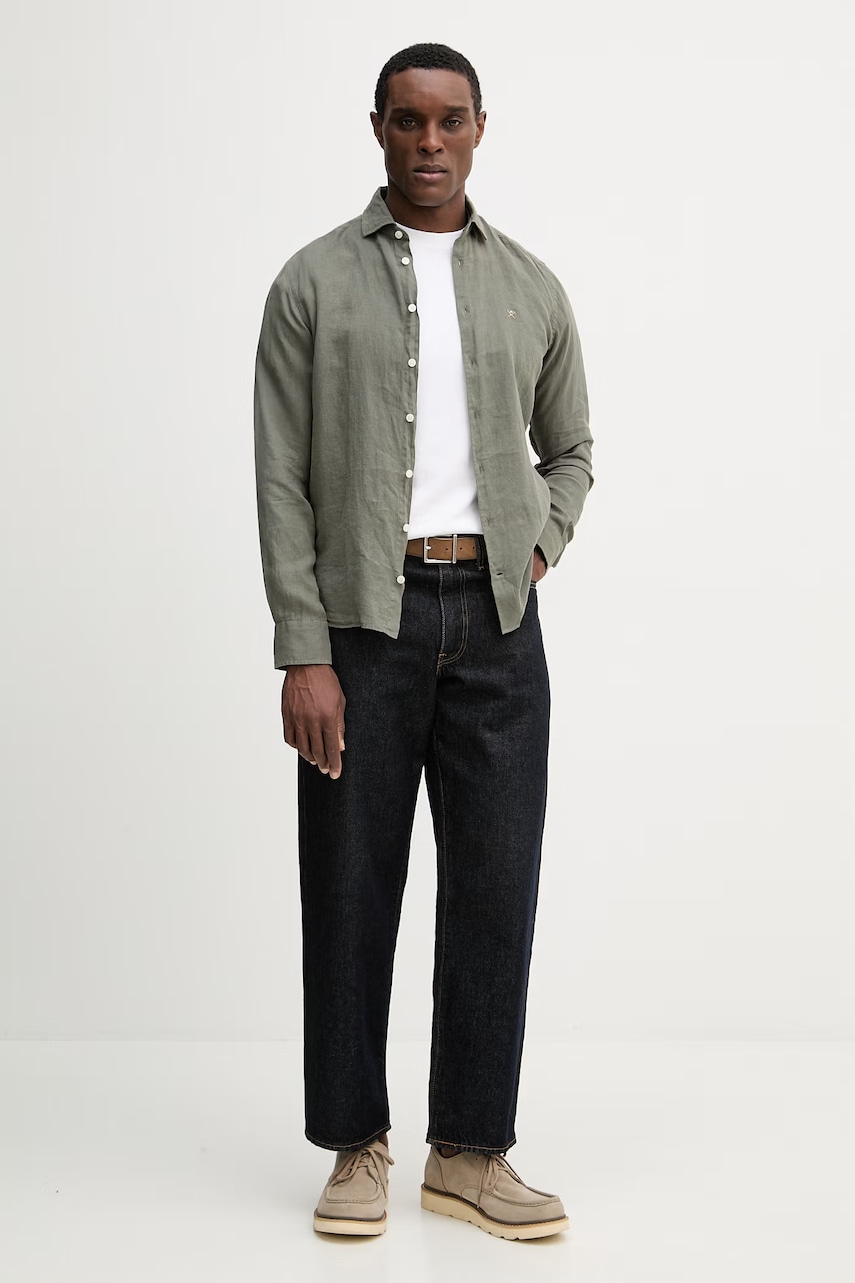 Hackett London koszula lniana