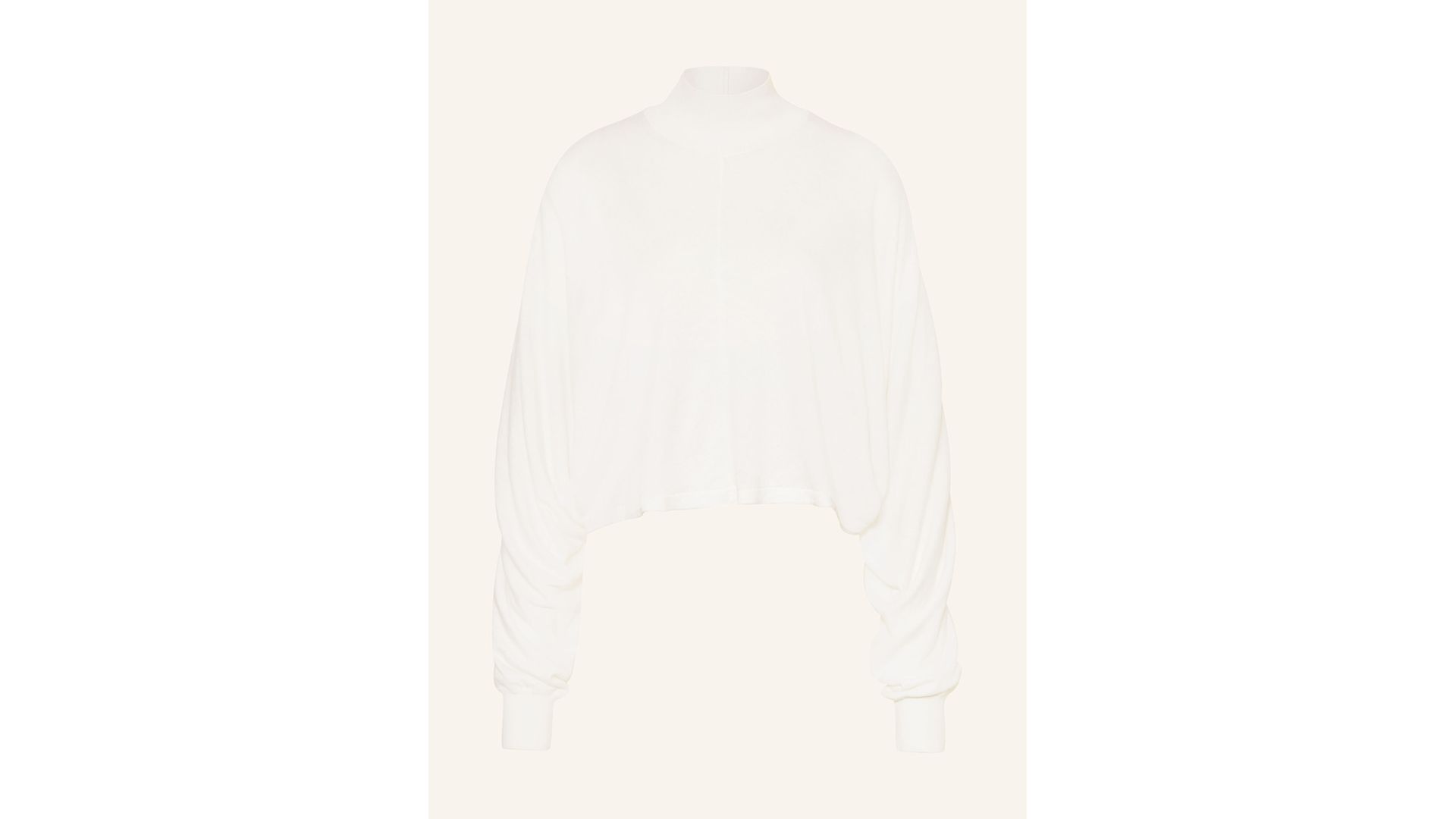 Alaïa Sweter Z Lnu weiss