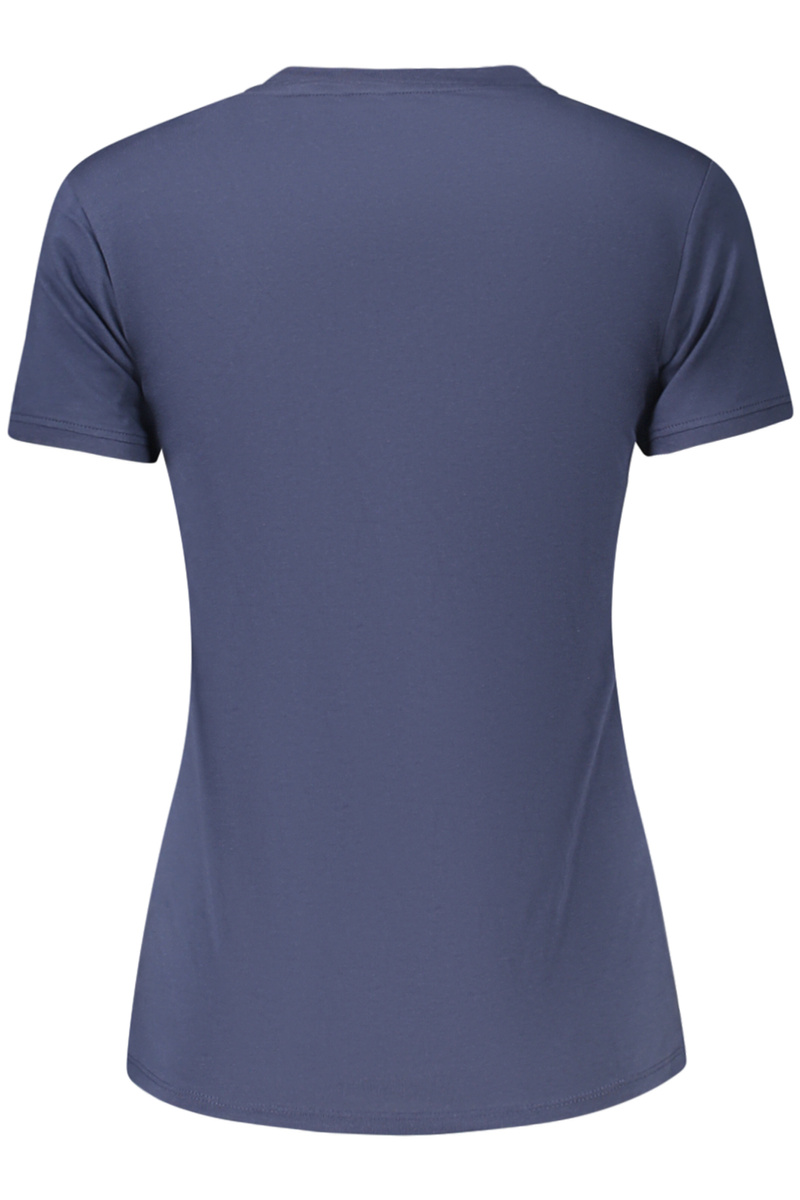 GUESS JEANS DAMSKA KOSZULKA Z KRÓTKIM RĘKAWEM NIEBIESKA