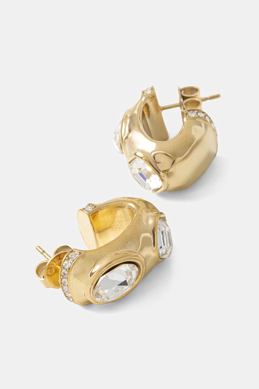 Guess kolczyki damskie ze stali nierdzewnej z cyrkonią MAMOUNIA