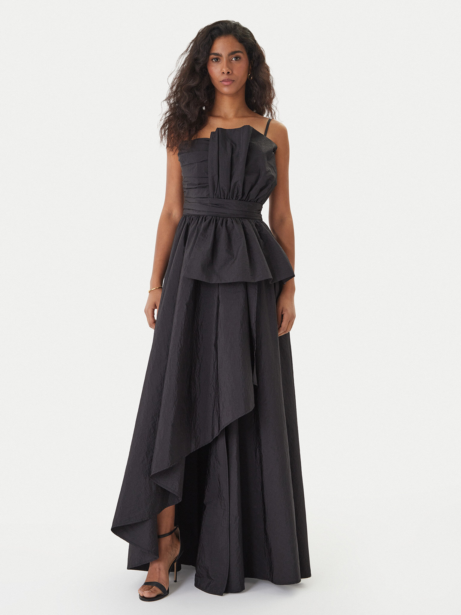 Fracomina Sukienka wieczorowa FQ26SD3010W83101 Czarny Regular Fit