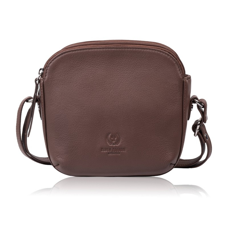 Mała torebka damska skórzana na ramię crossbody modna letnia Paolo Peruzzi AY-25-BR