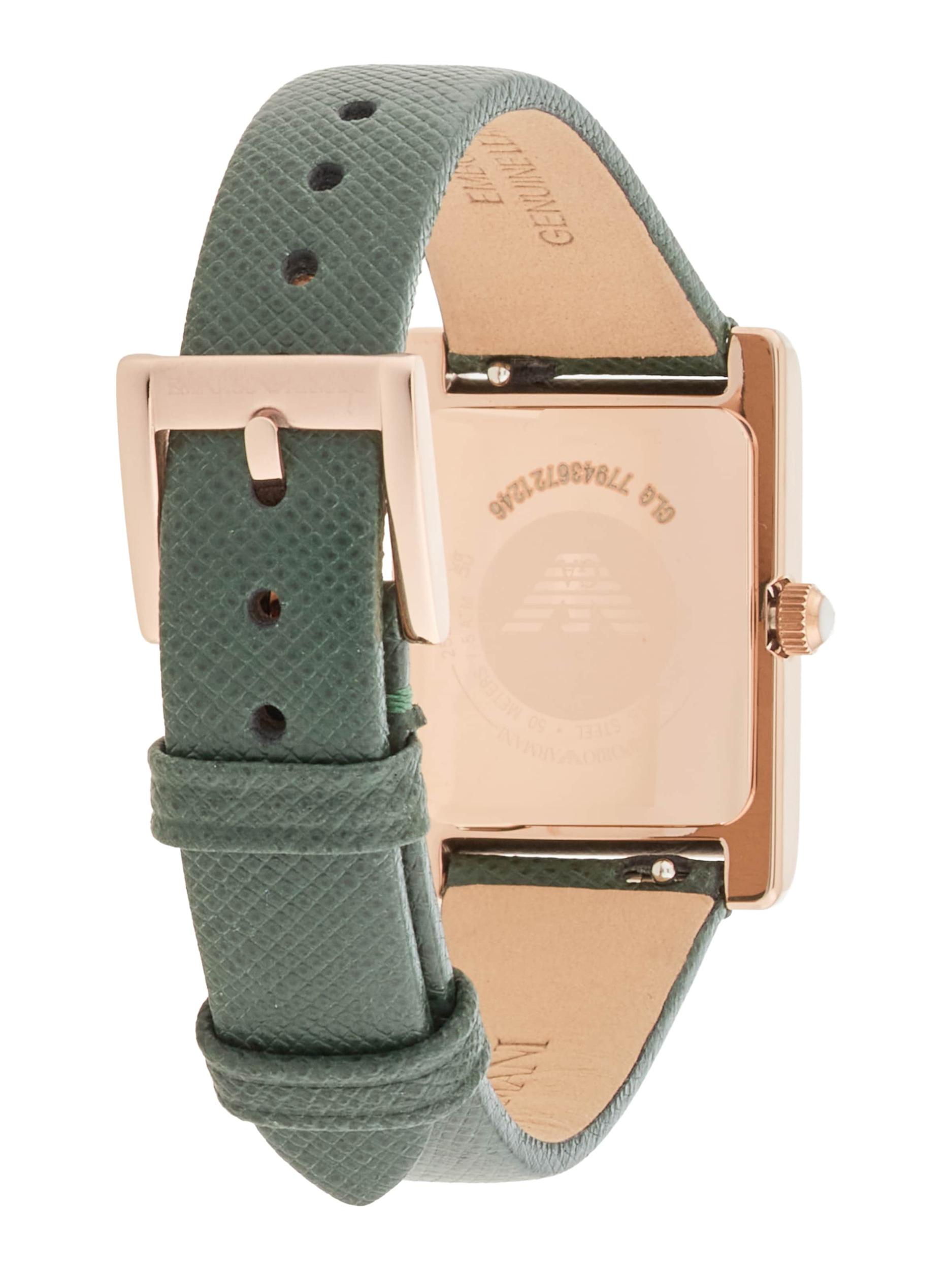 Emporio Armani Zegarek analogowy różowe złoto / zielony / czarny / biały