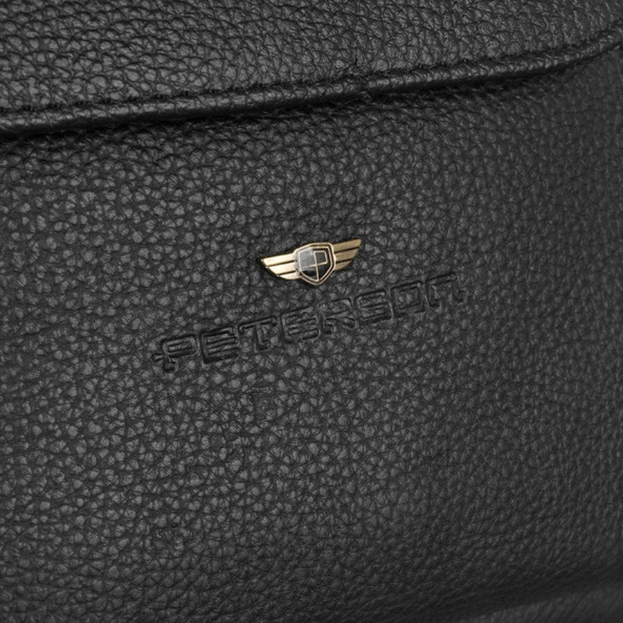 Listonoszka skórzana Peterson [DH] PTN-PR-100-NDM czarny