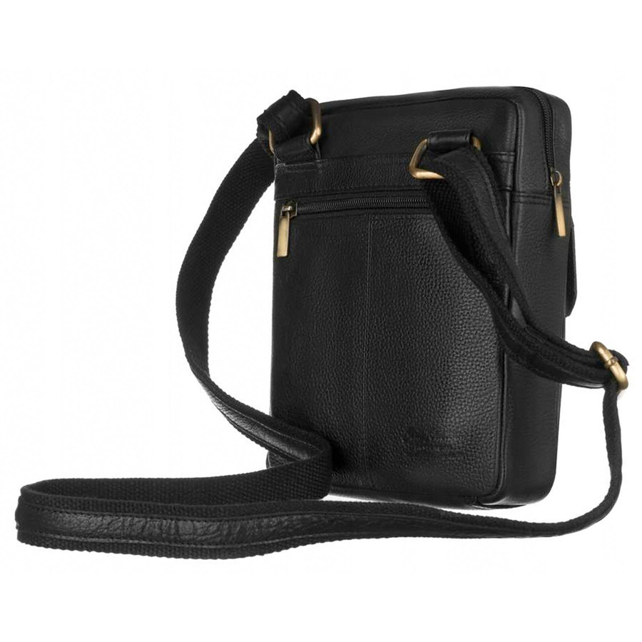 Listonoszka skórzana Peterson [DH] PTN-PR-100-NDM czarny