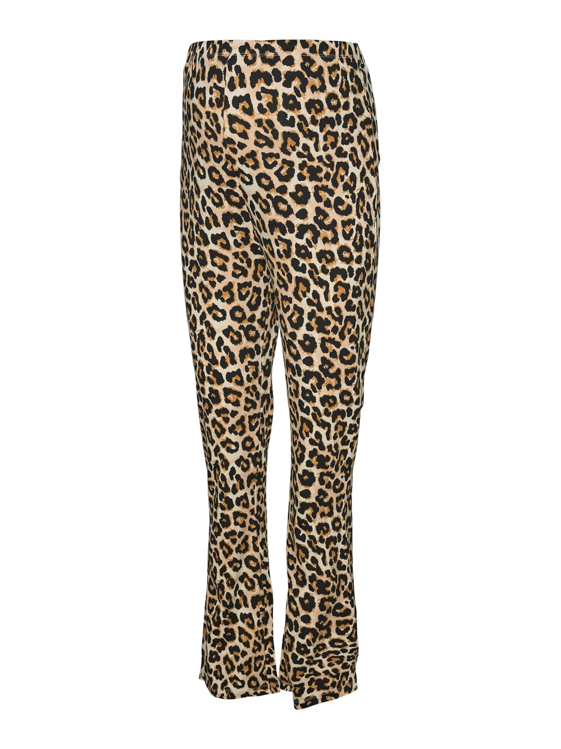 MAMALICIOUS Legginsy 'MLSANNIE' beżowy / brązowy / czarny