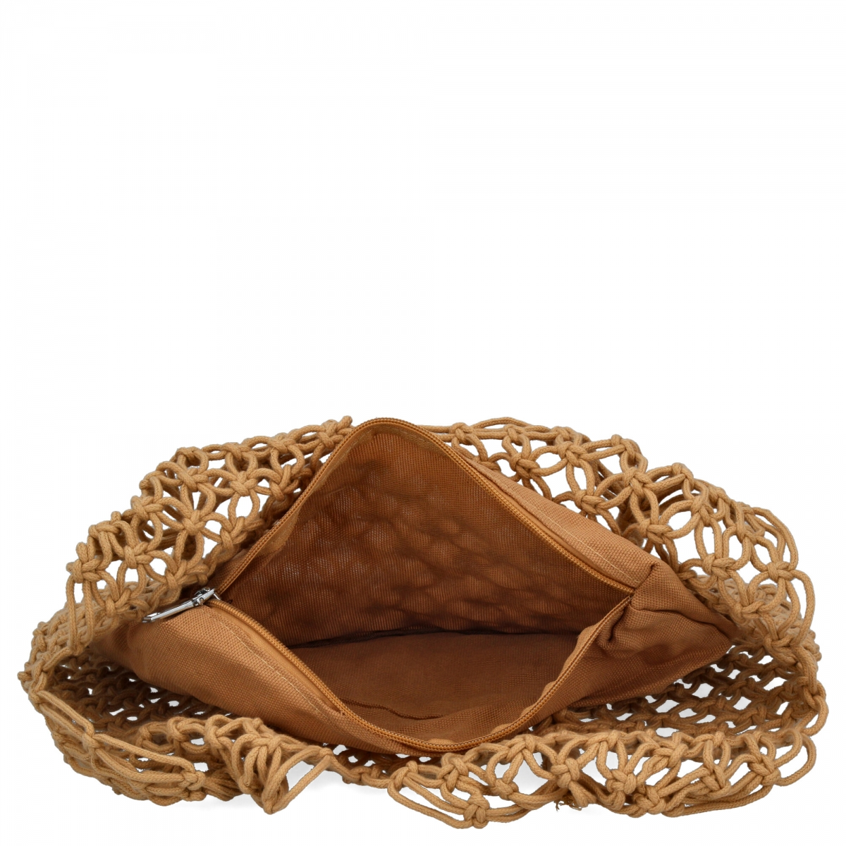 Ratanowa Torebka Damska Boho firmy Herisson 1002L5251 Ciemno Beżowa