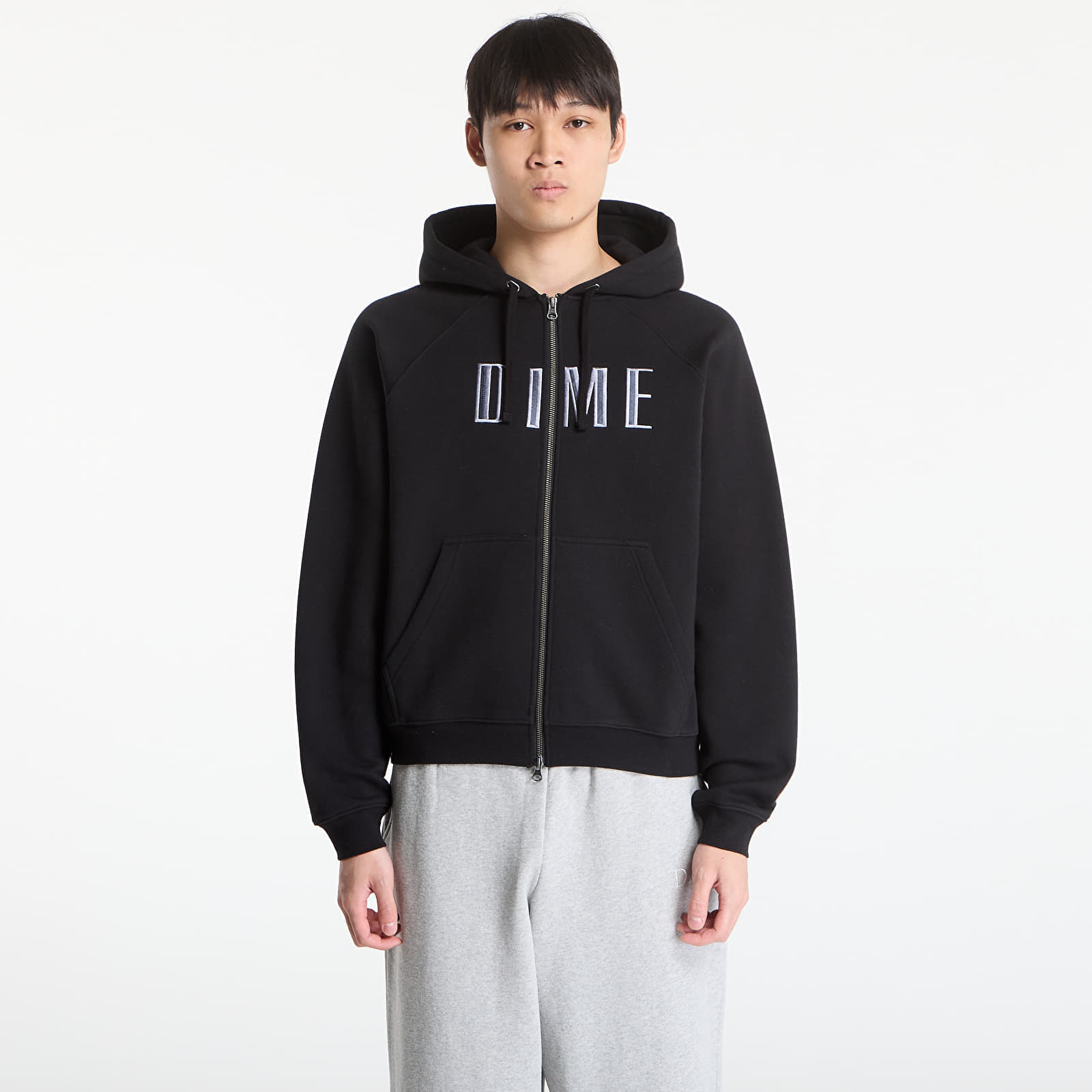 Bluza DIME Blocks Zip Hoodie UNISEX Black M