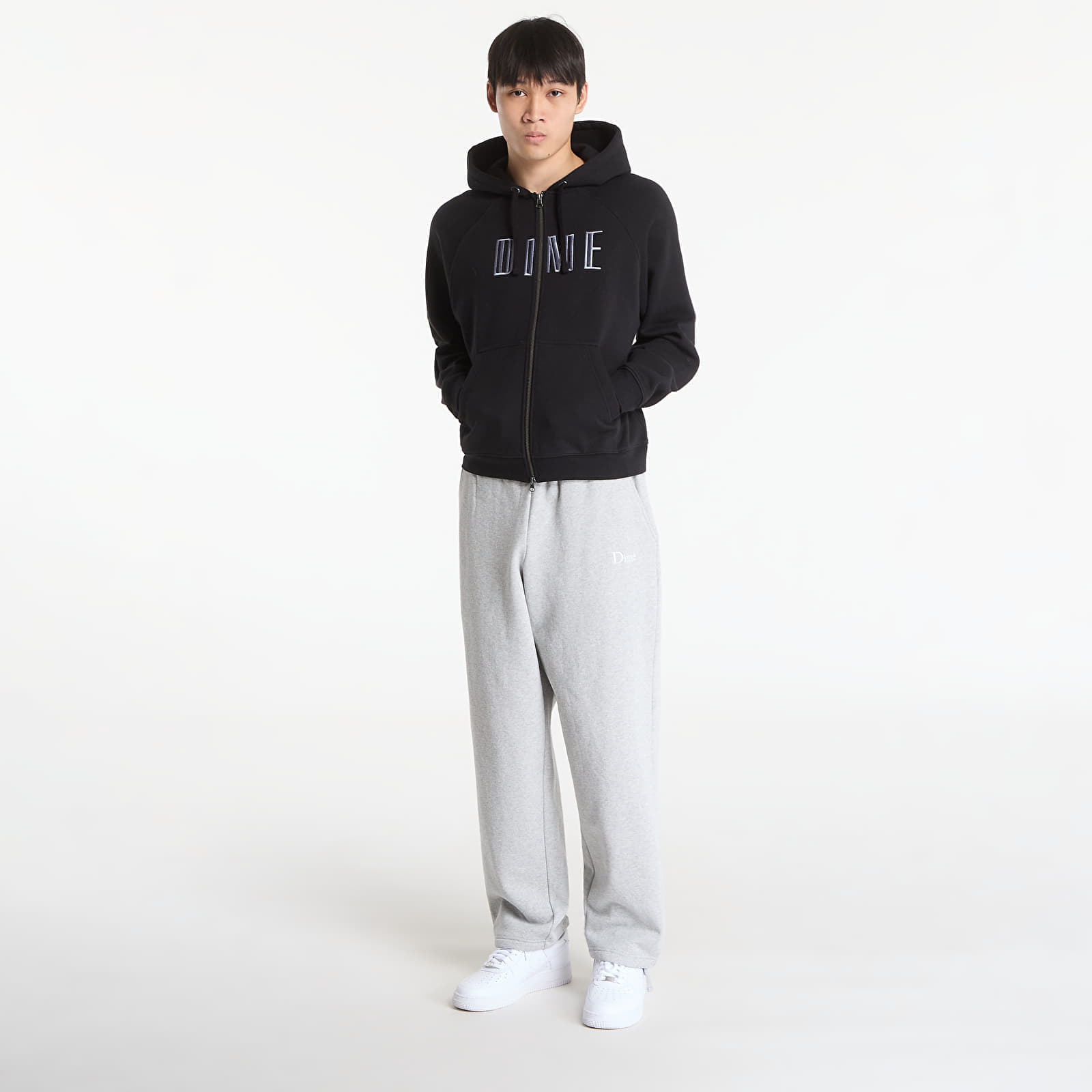 Bluza DIME Blocks Zip Hoodie UNISEX Black M