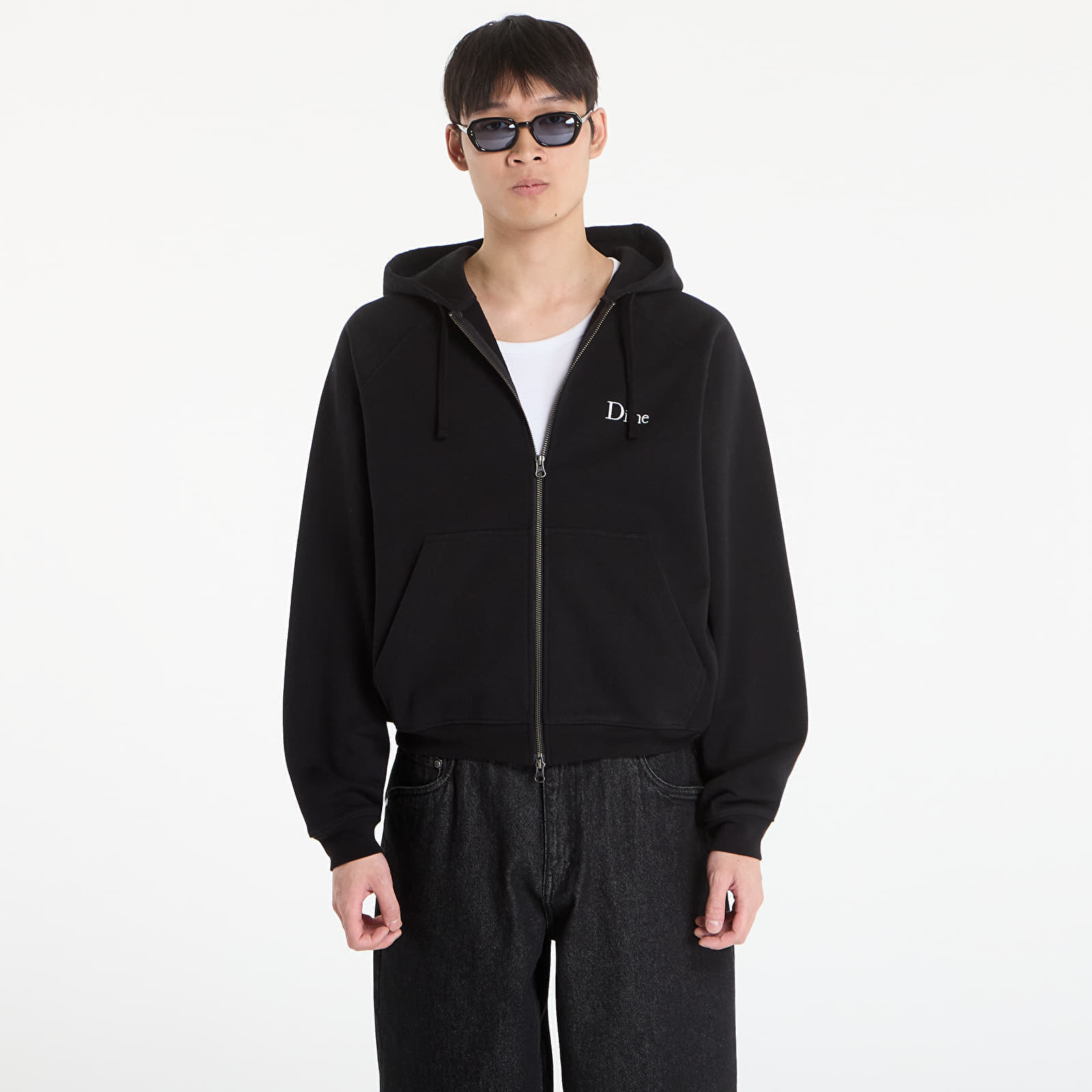 Bluza DIME Classic Small Logo Zip Hoodie UNISEX Black XXL