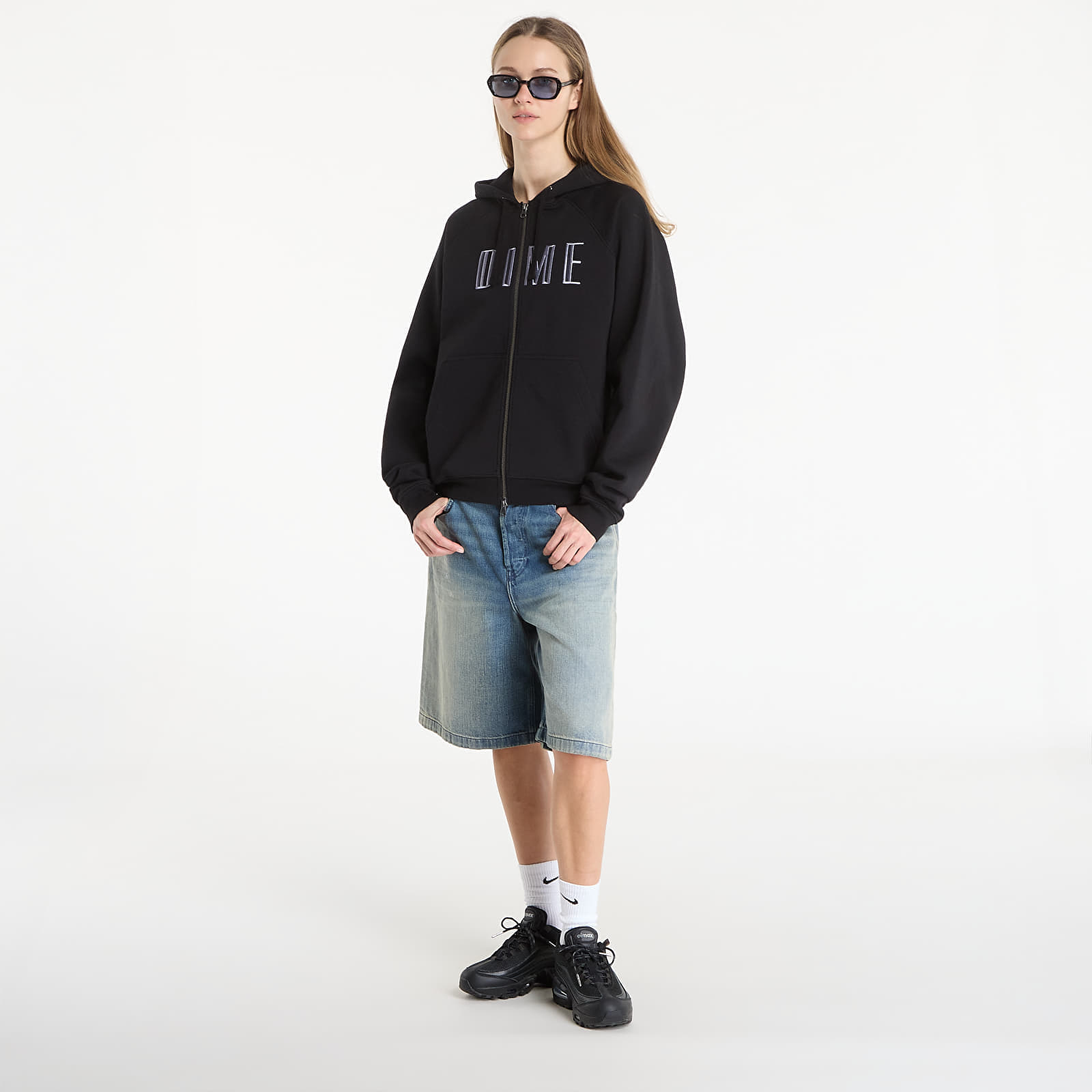 Bluza DIME Blocks Zip Hoodie UNISEX Black M