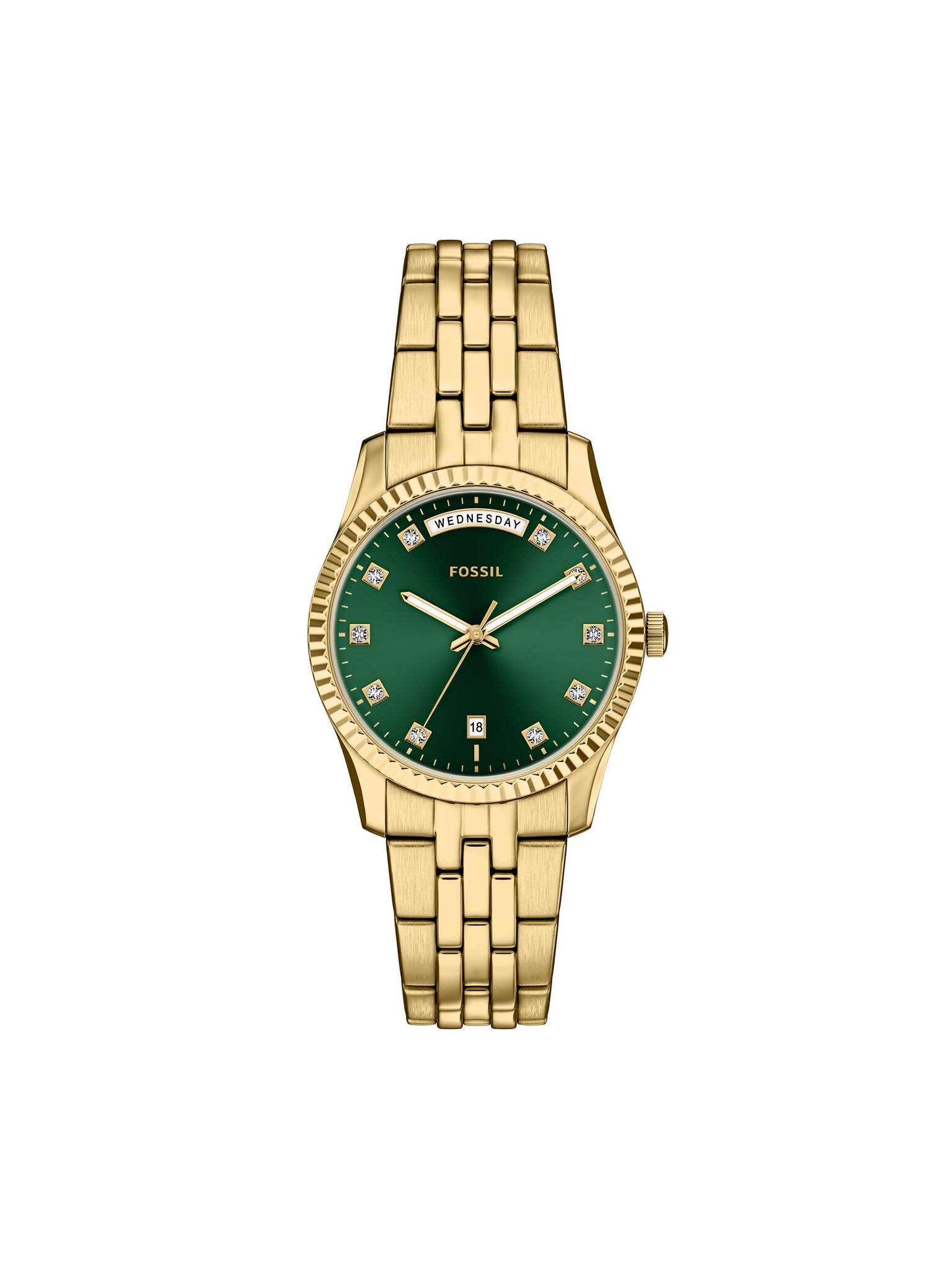 Fossil Zegarek Scarlette ES5460 Złoty