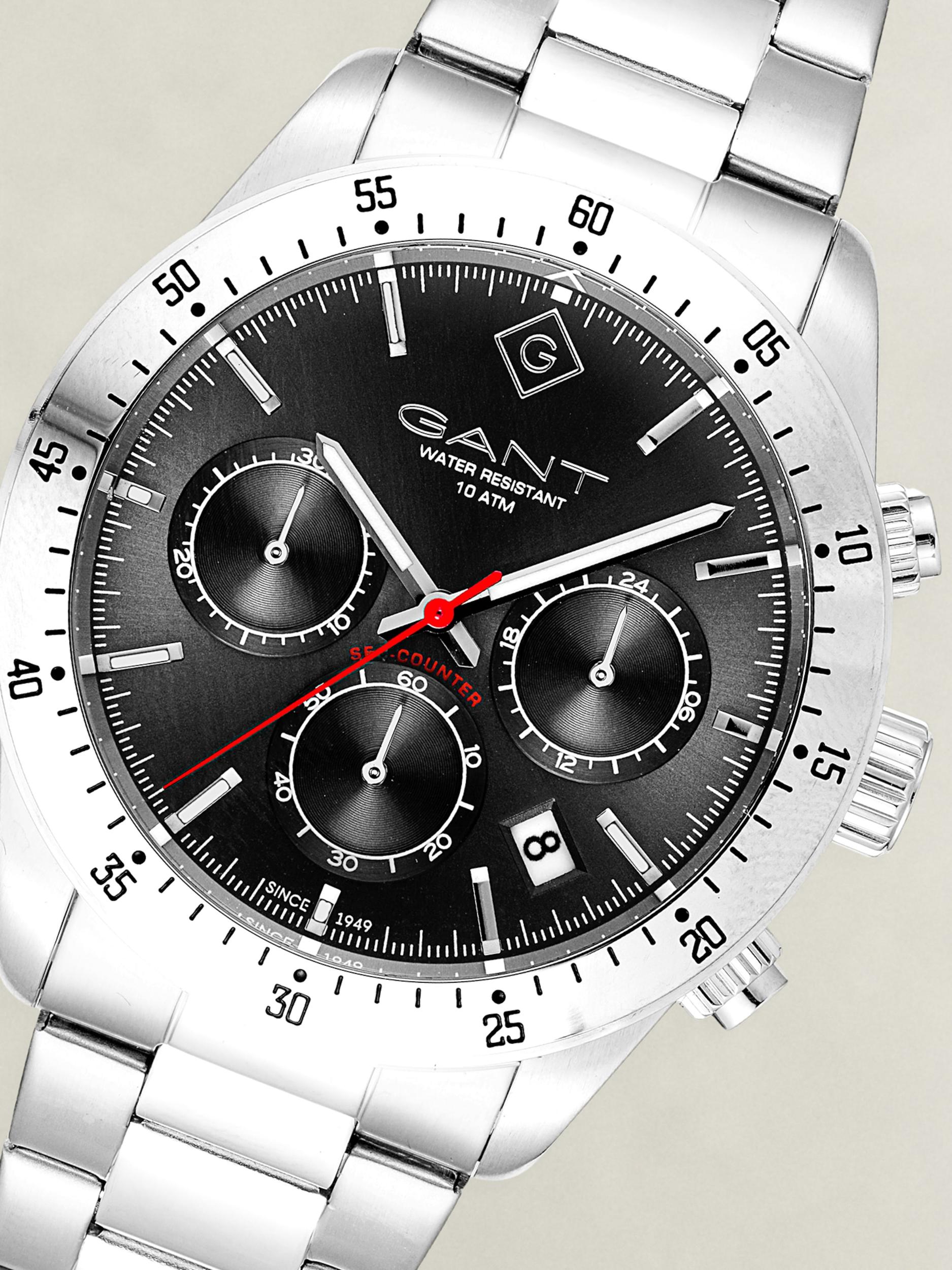 GANT Zegarek analogowy czerwony / czarny / srebrny