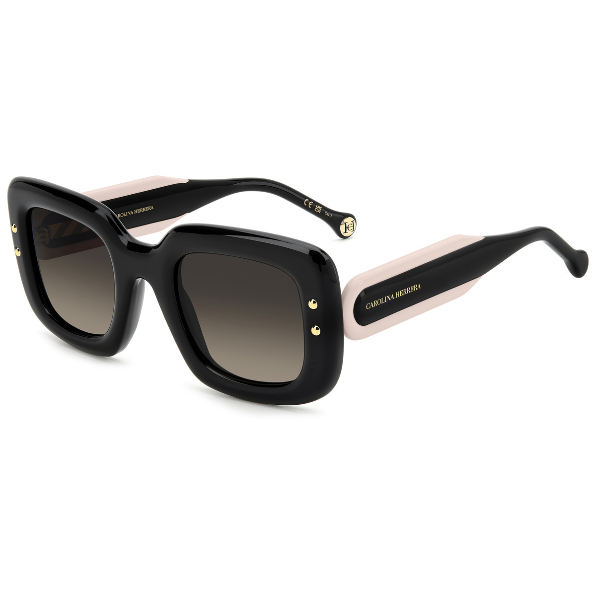 Okulary CAROLINA HERRERA HER0313S3H2. Okulary przeciwsłoneczne, Kolor czarny. Kobieta.
