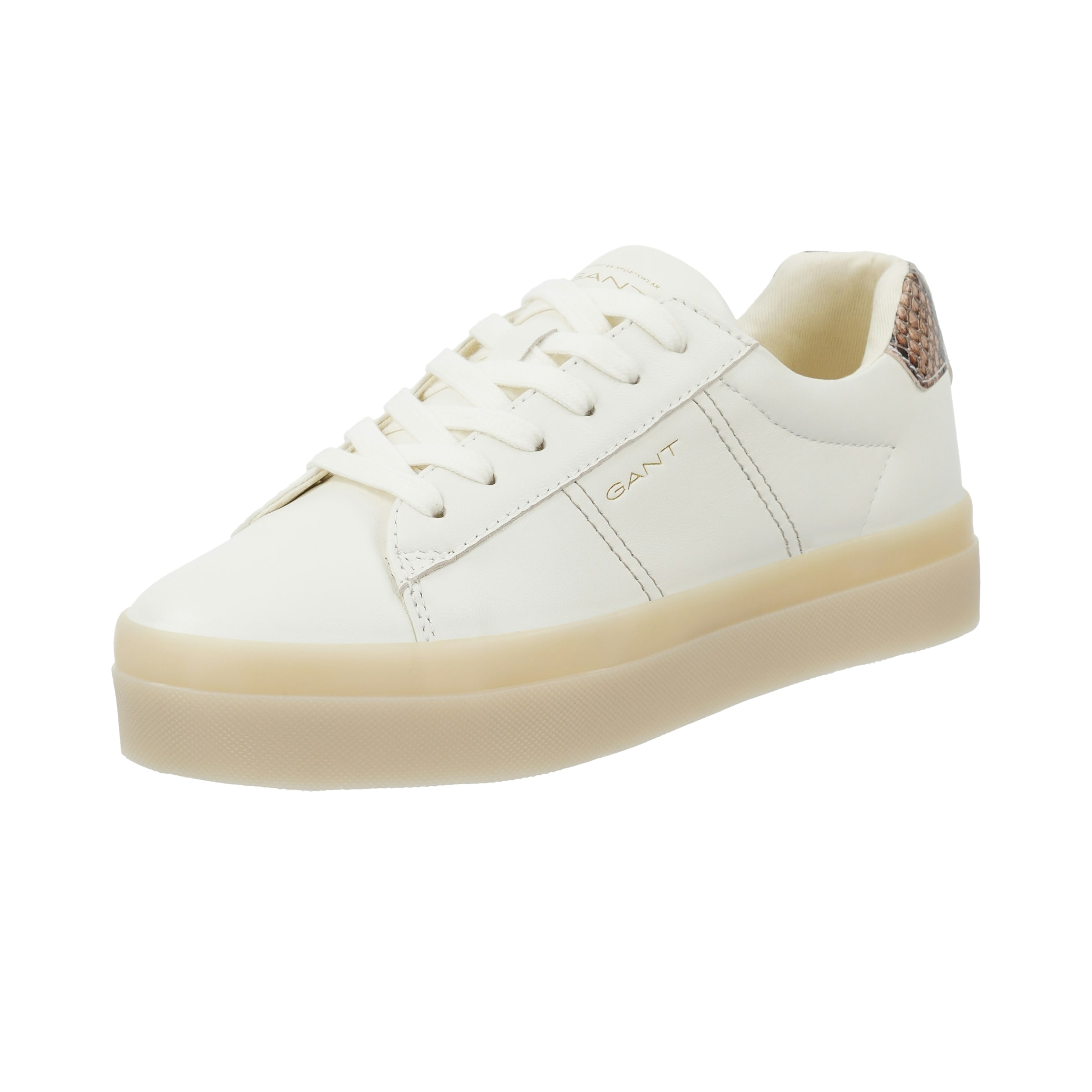 GANT Sneakersy niskie 'Avona' brokat / ciemnobrązowy / złoty / offwhite