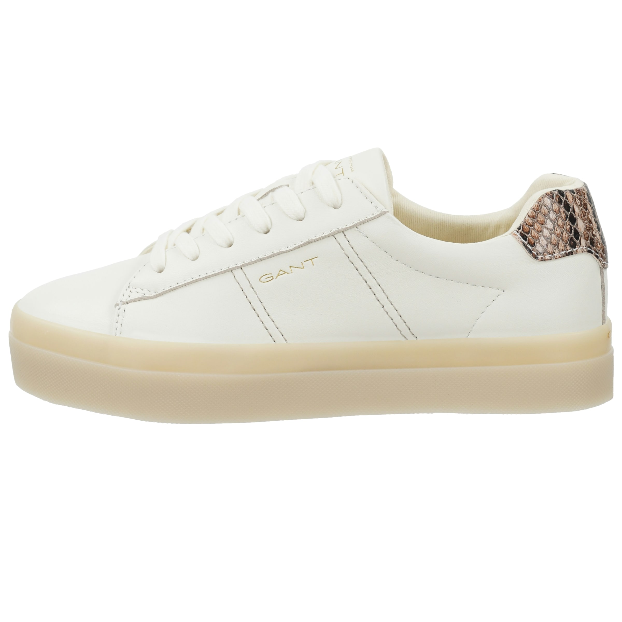 GANT Sneakersy niskie 'Avona' brokat / ciemnobrązowy / złoty / offwhite
