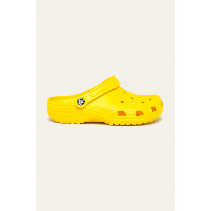 Crocs klapki Classic kolor żółty 207431