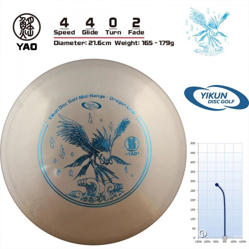 YIKUNSPORTS Frisbee Discgolf YAO Dragon Line
