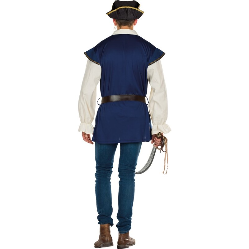Rubie`s 2-częściowy kostium "Pirat" w kolorze niebiesko-beżowym