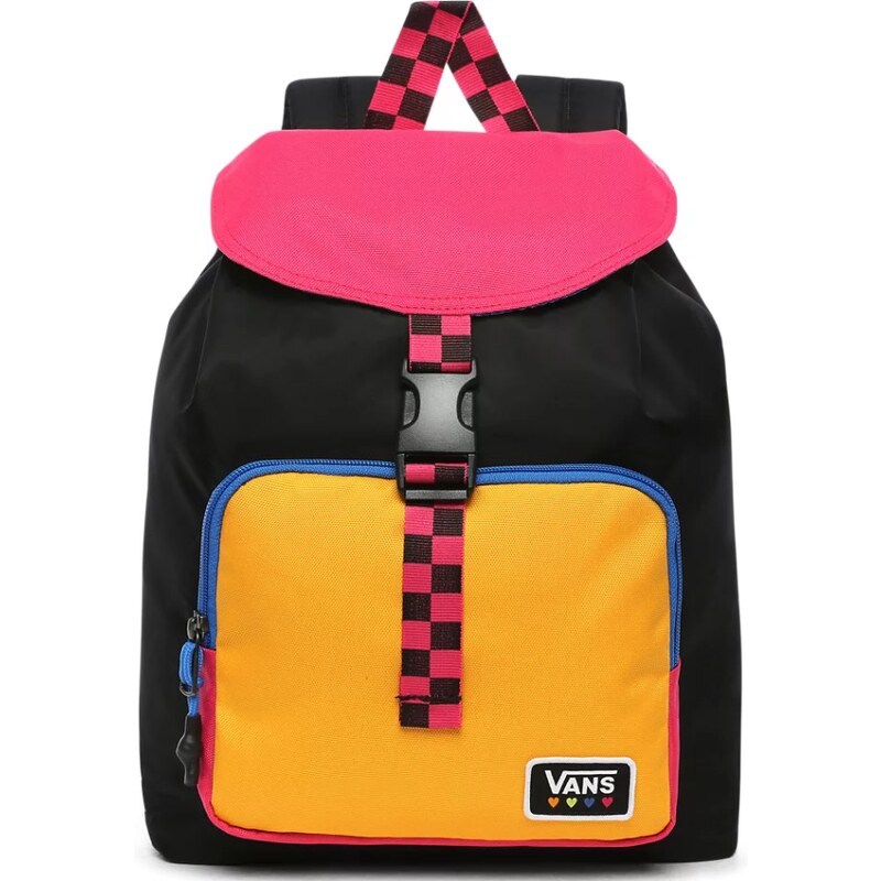 Damski plecak Vans Glow Stax – czarny/różowy/żółty